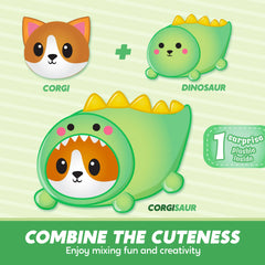 11" Corgisaur Plush Toy - JOYIN Soft Dinosaur Corgi Stuffed Animal Pillow for Kids Adults Birthday Easter Gift