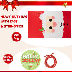 56x36 Inch Jumbo Christmas Santa Plastic Gift Wrapping Bag