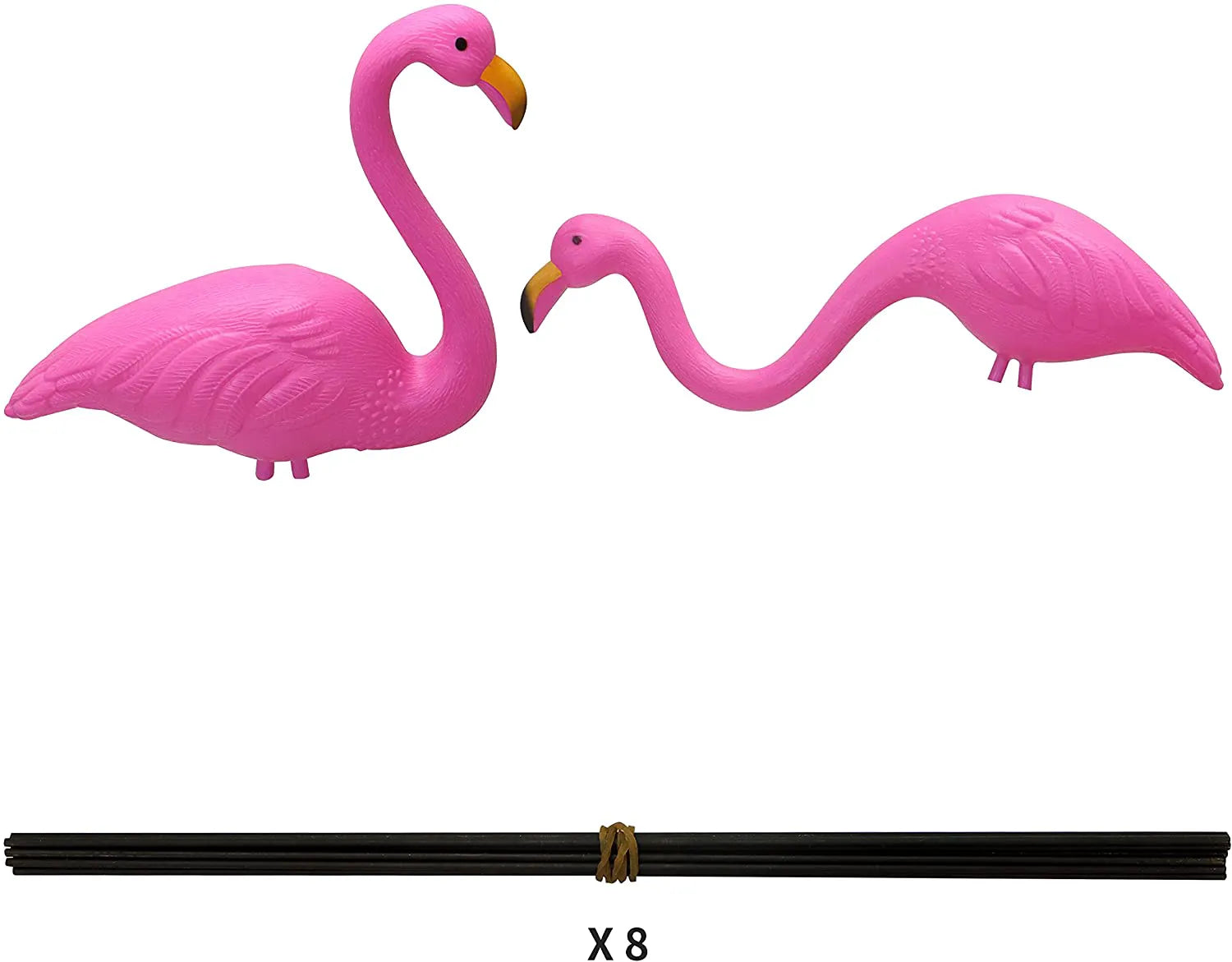 Small Flamingo Yard Ornament, Set of 2