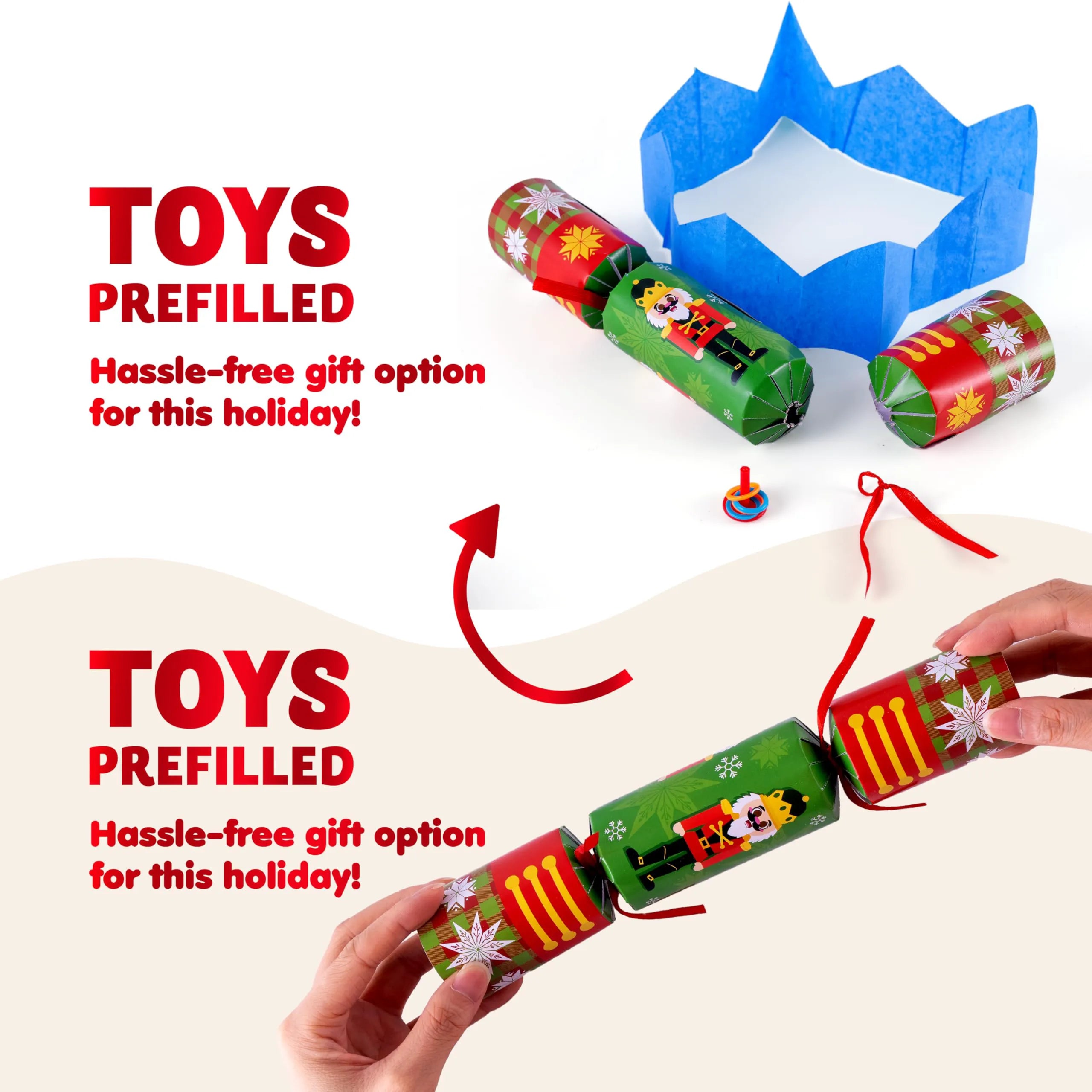 Christmas Party Table Favors (Nutcrackers), 8 Pack