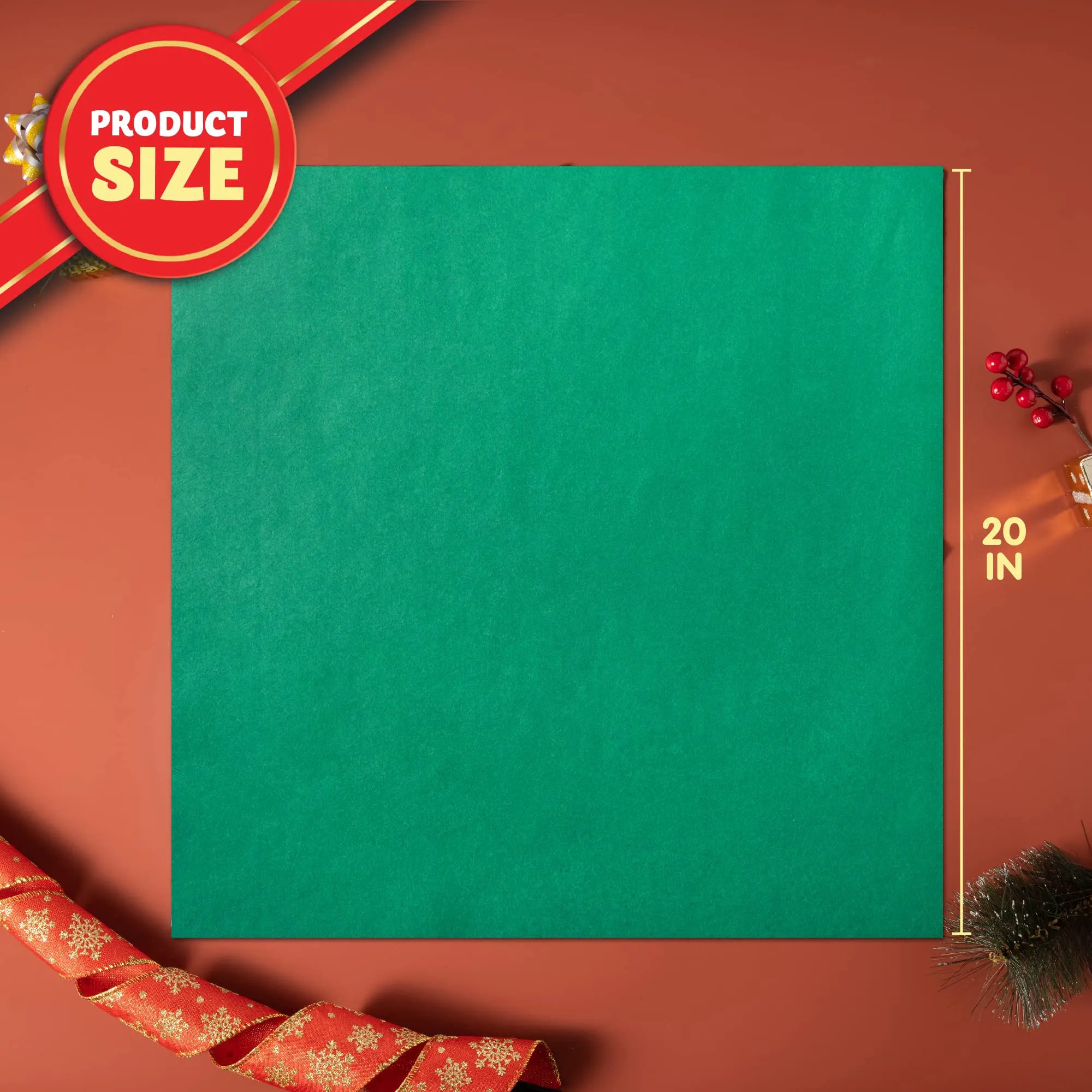 36 Sheets Christmas Tissue Paper - Red, Green & White