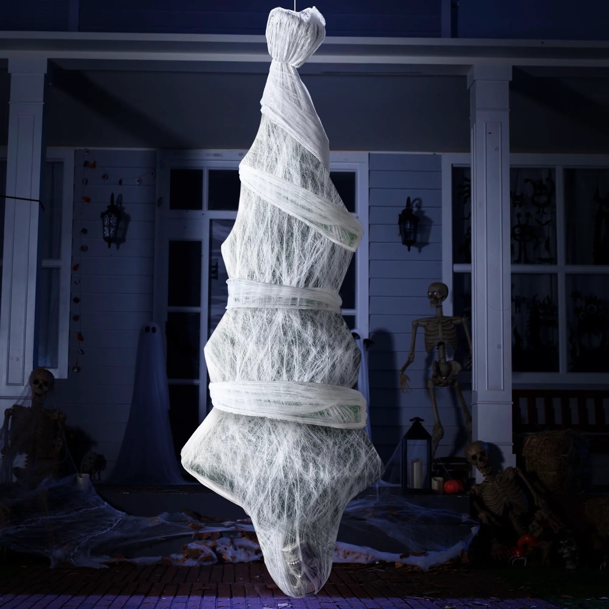 72" Halloween Hanging Cocoon Corpse for Outdoor Decorations
