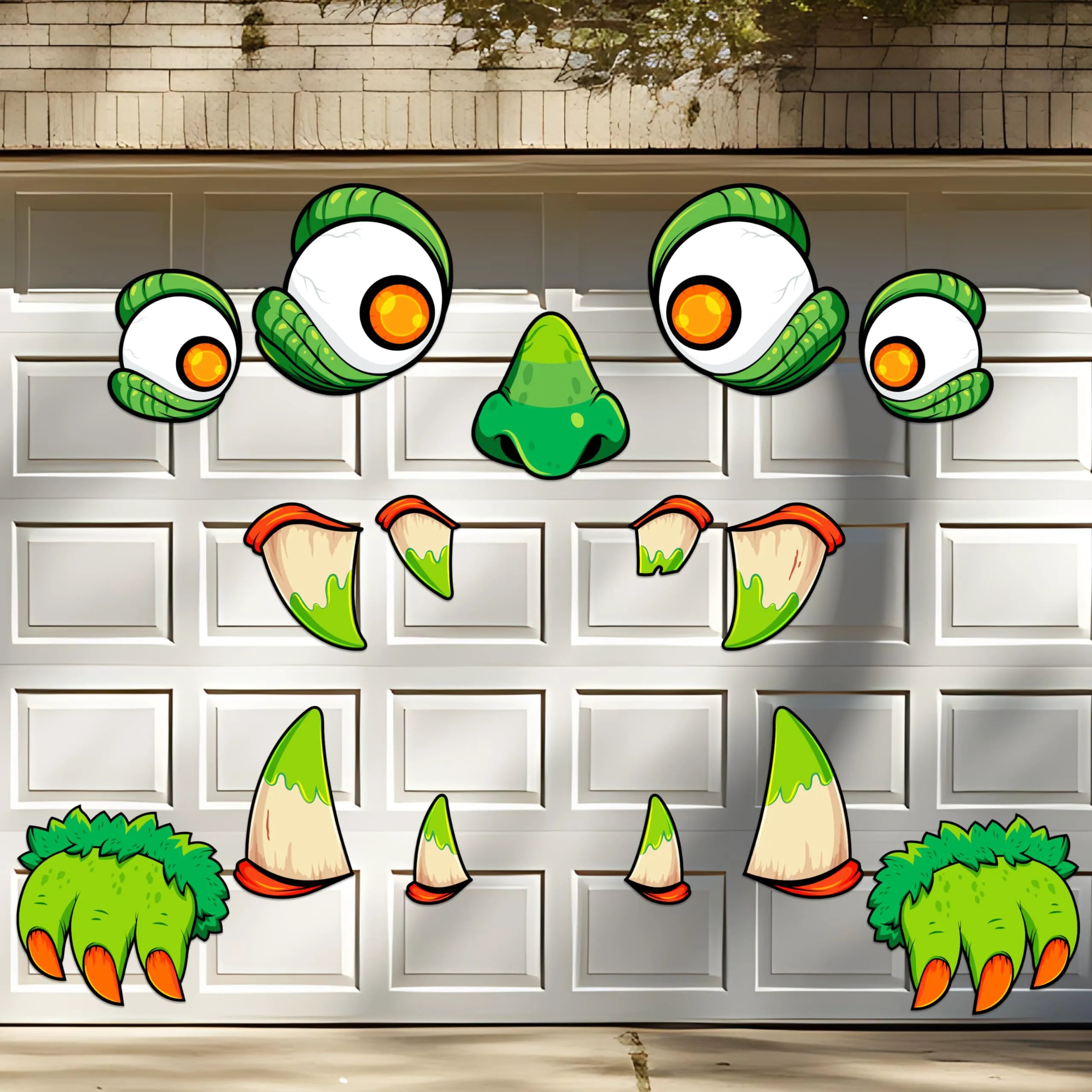 Trunk or Treat 3D Monster-Themed Car Decoration Kit