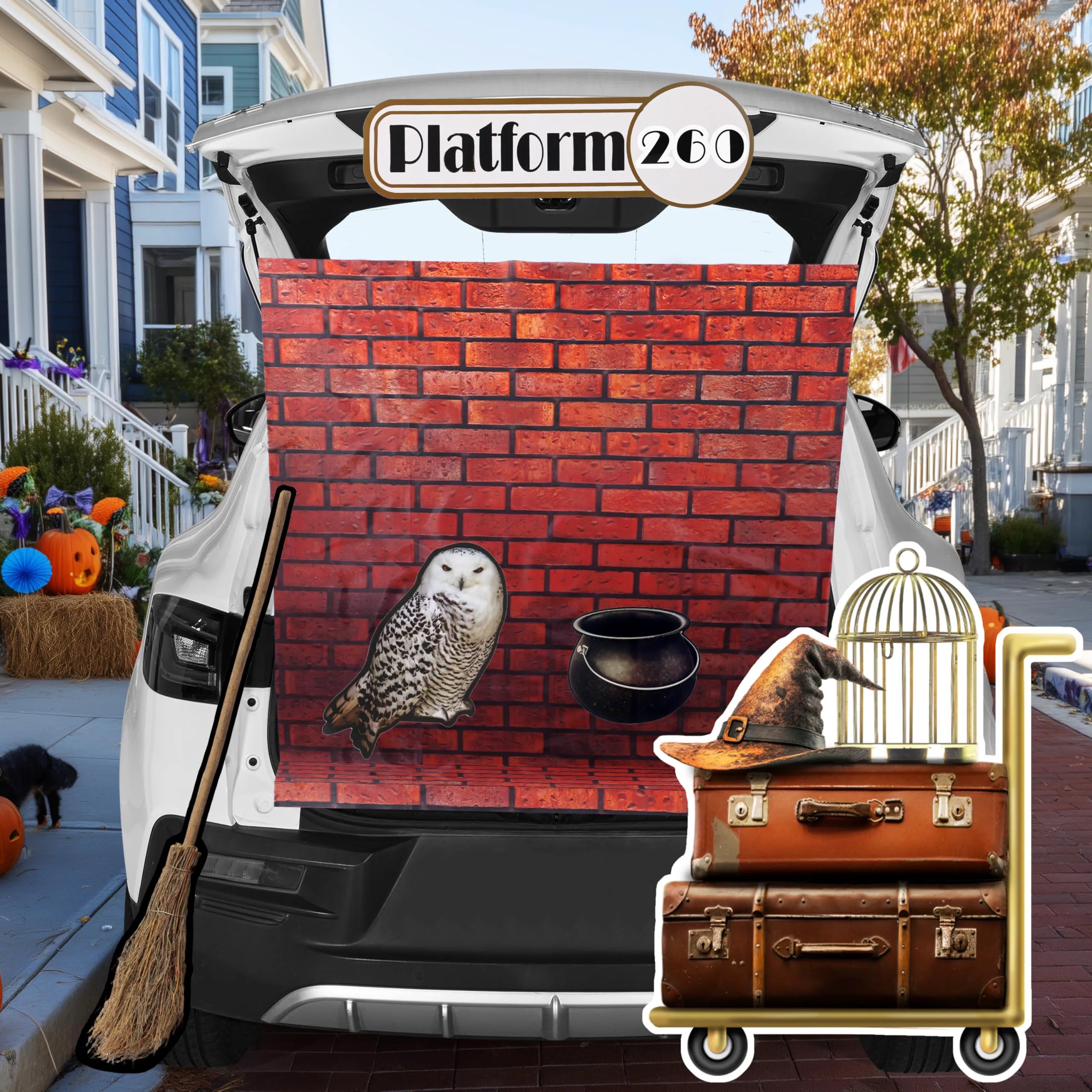 Halloween Magic Platform Car Decorations Kit