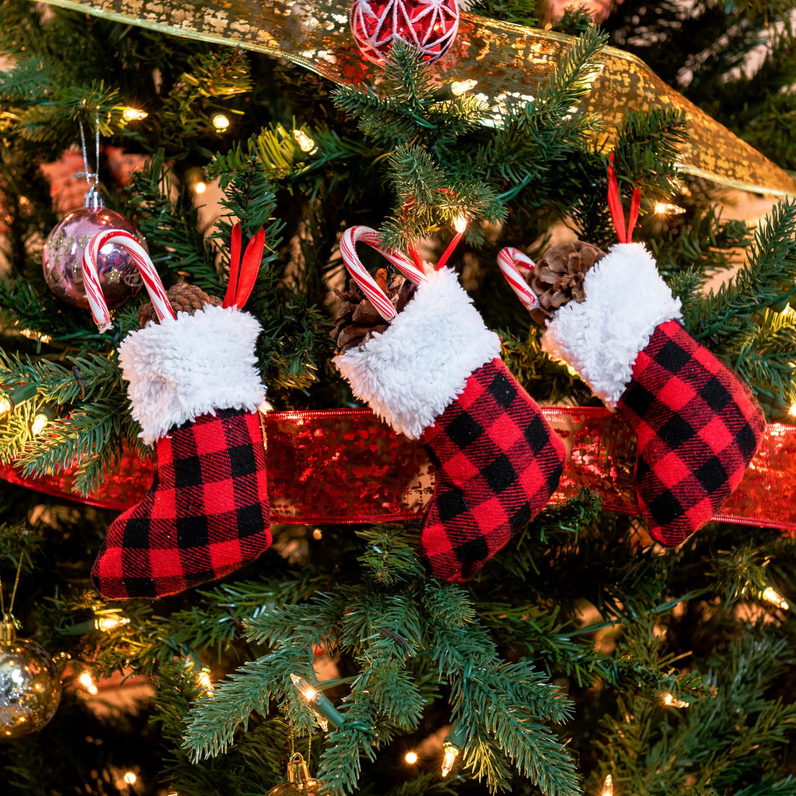 24 PCS 5 Inch Mini Christmas Stockings