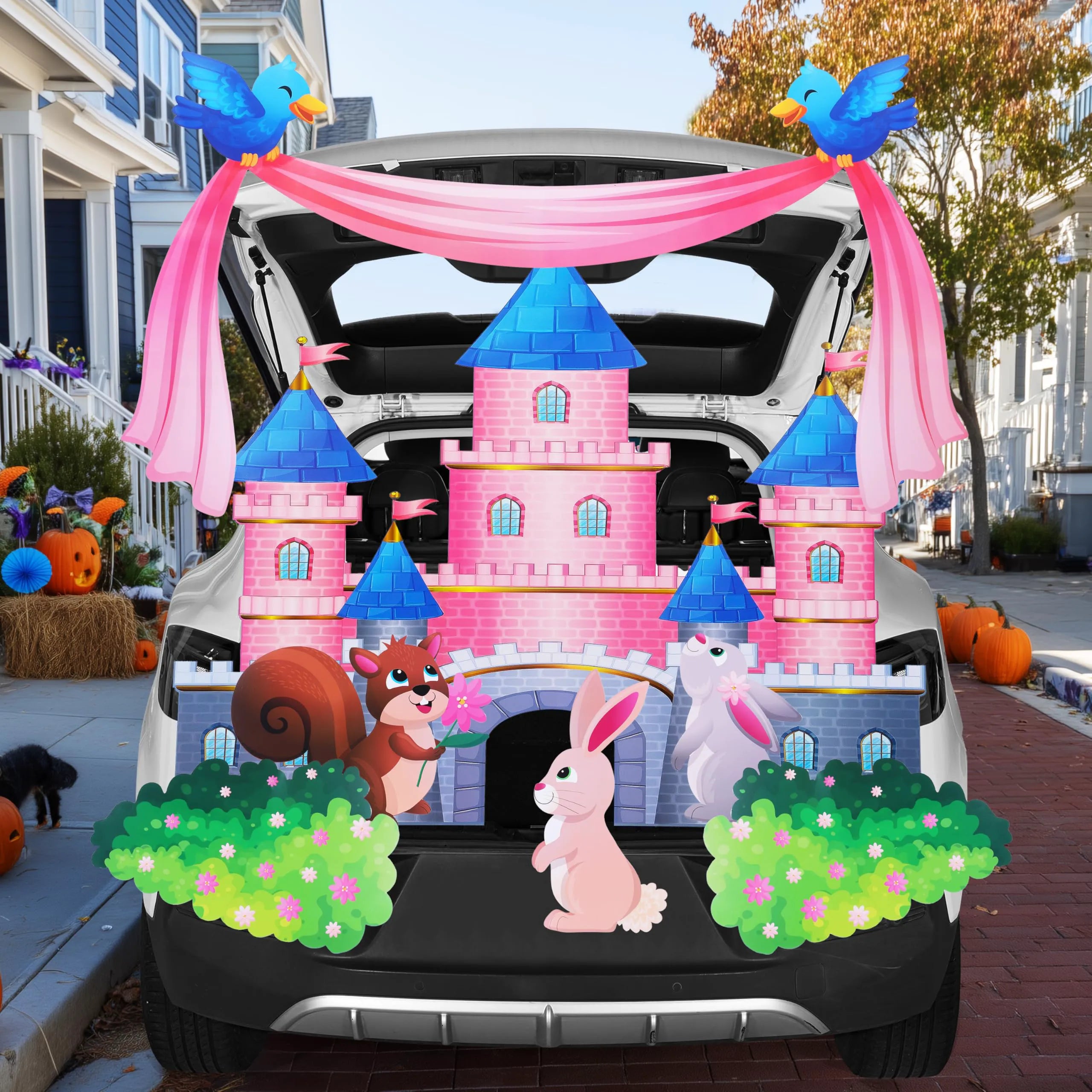 Castle-Themed Halloween Trunk or Treat Car Decoration Kit