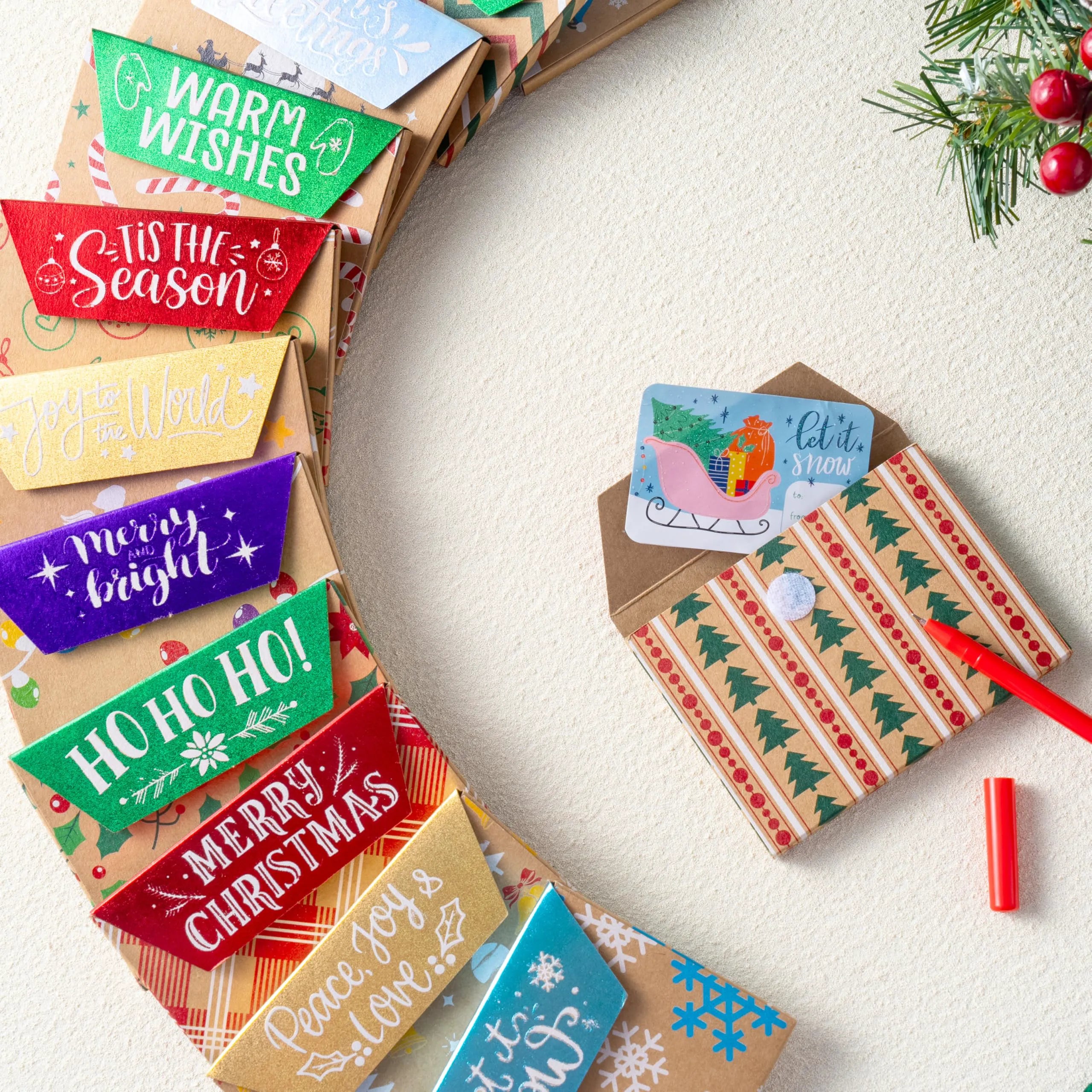 12 Pack Christmas Gift Card Boxes