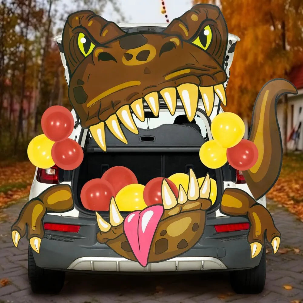Halloween Dinosaur Trunk-or-Treat Car Decorations Kit