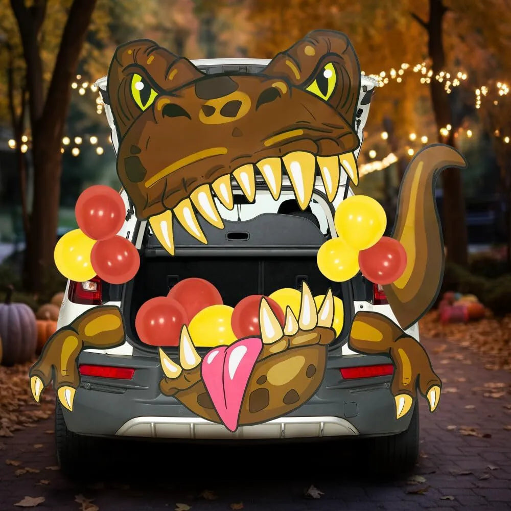 Halloween Dinosaur Trunk-or-Treat Car Decorations Kit