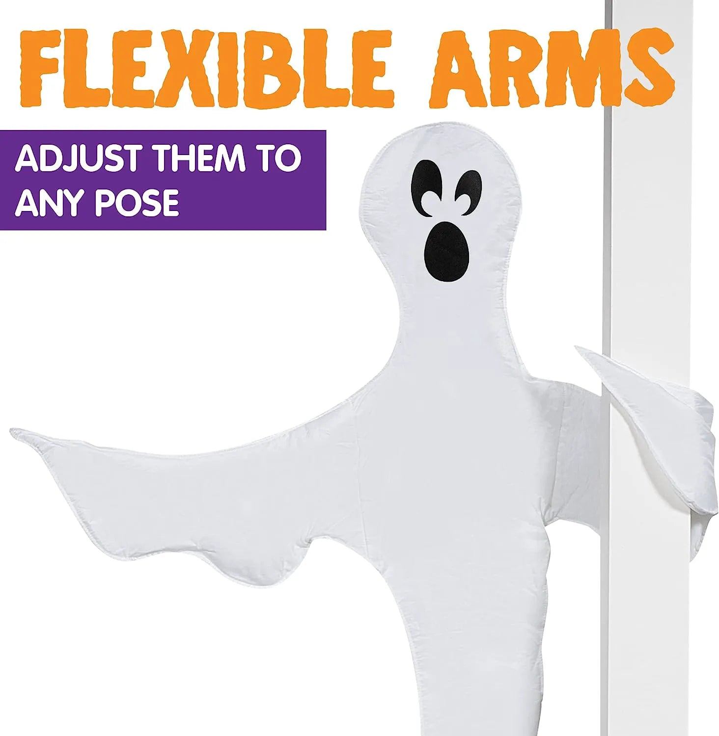 2Pcs Tree Wrap Decoration Ghost 53in
