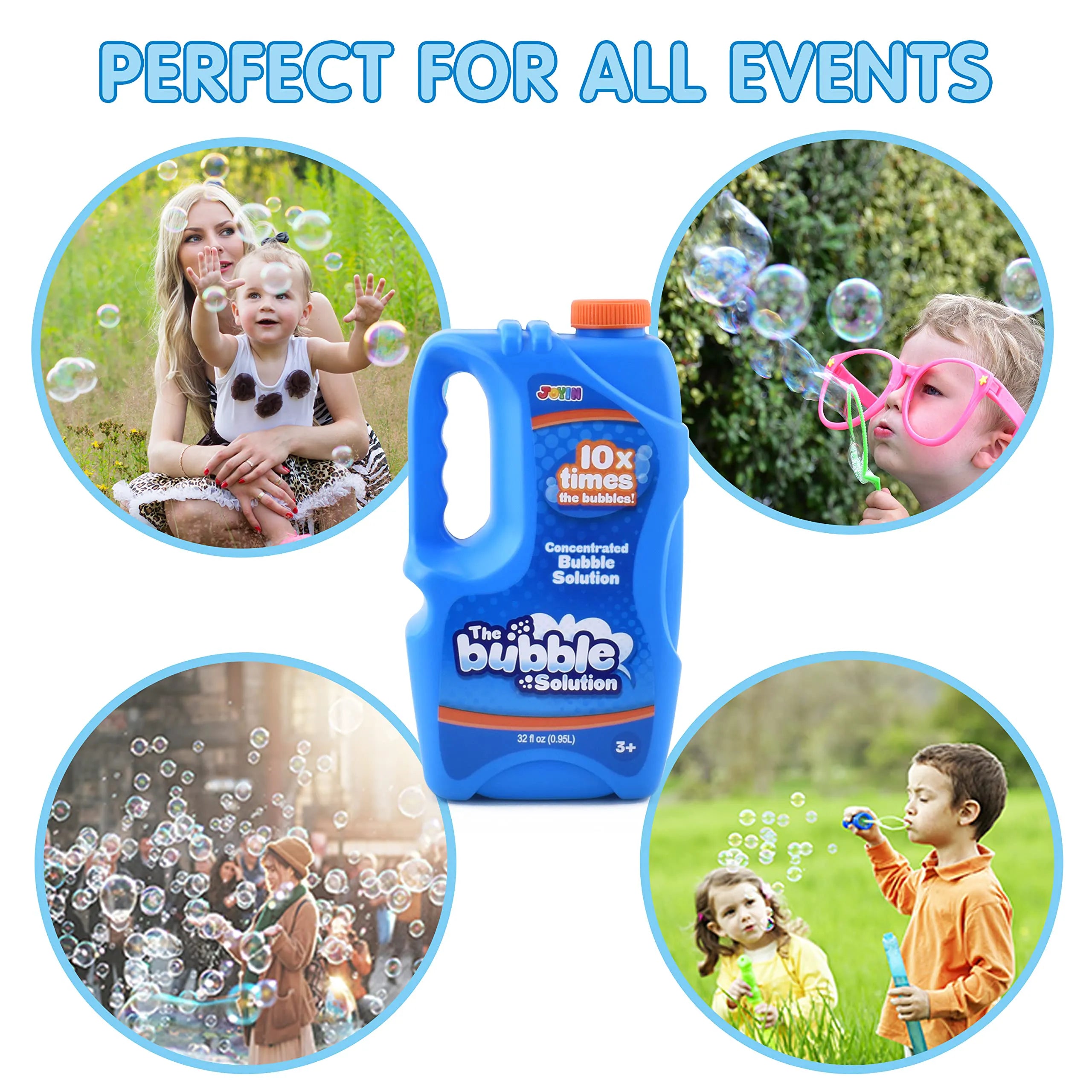 32 oz Bubble Solution Concentrated, 2-Pack Blue