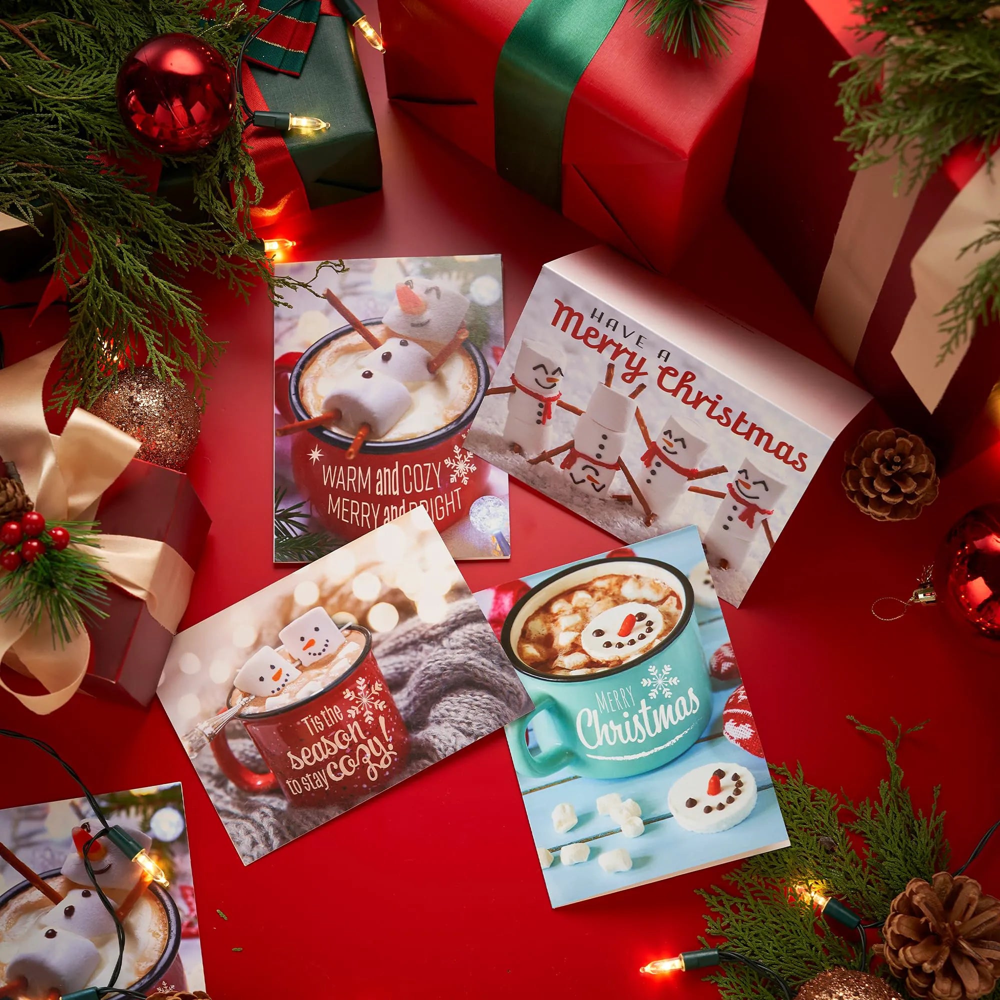 12 Pack Christmas Greeting Cards with Envelopes