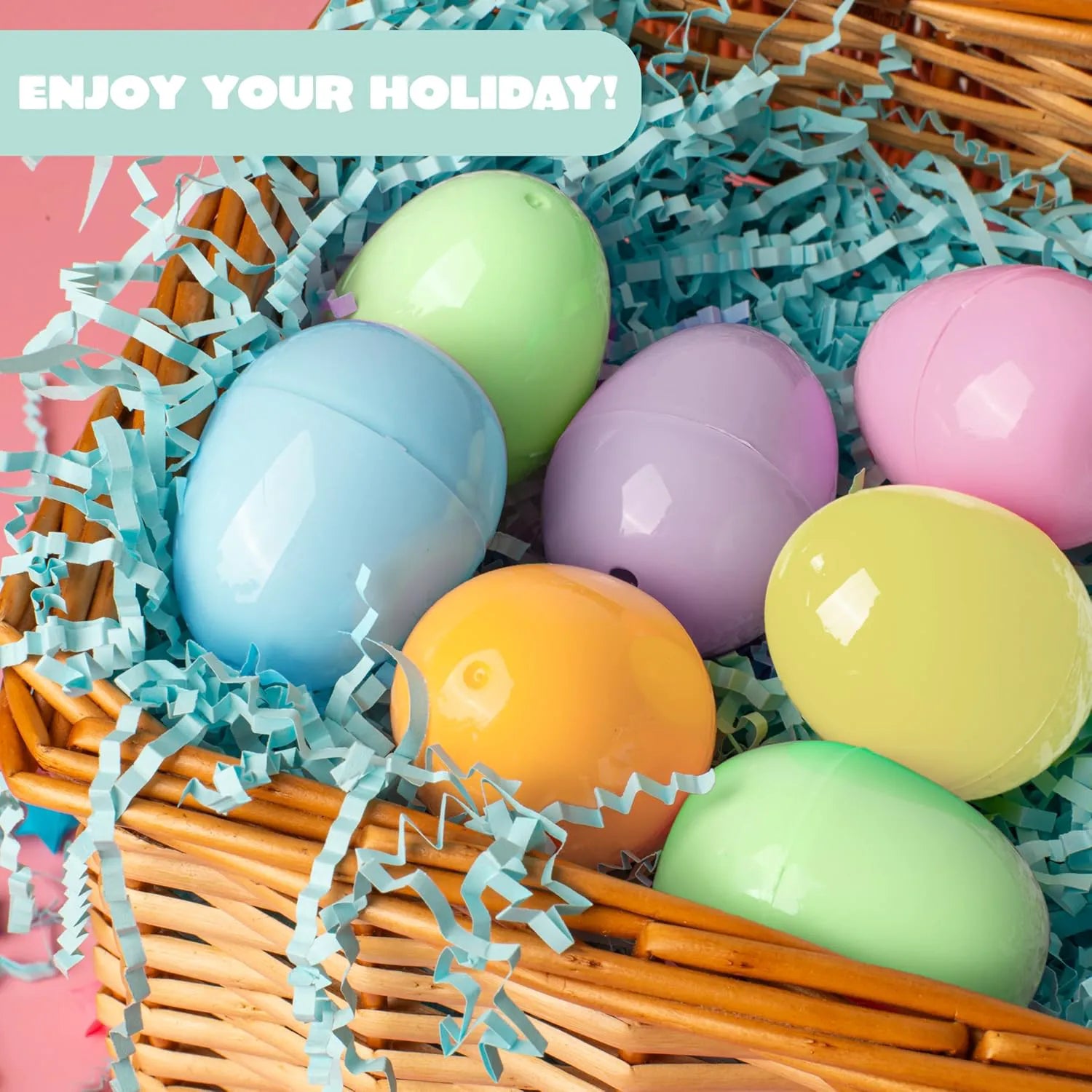 500 Pastel Easter Eggs (2.3 in) for Easter Egg Hunt