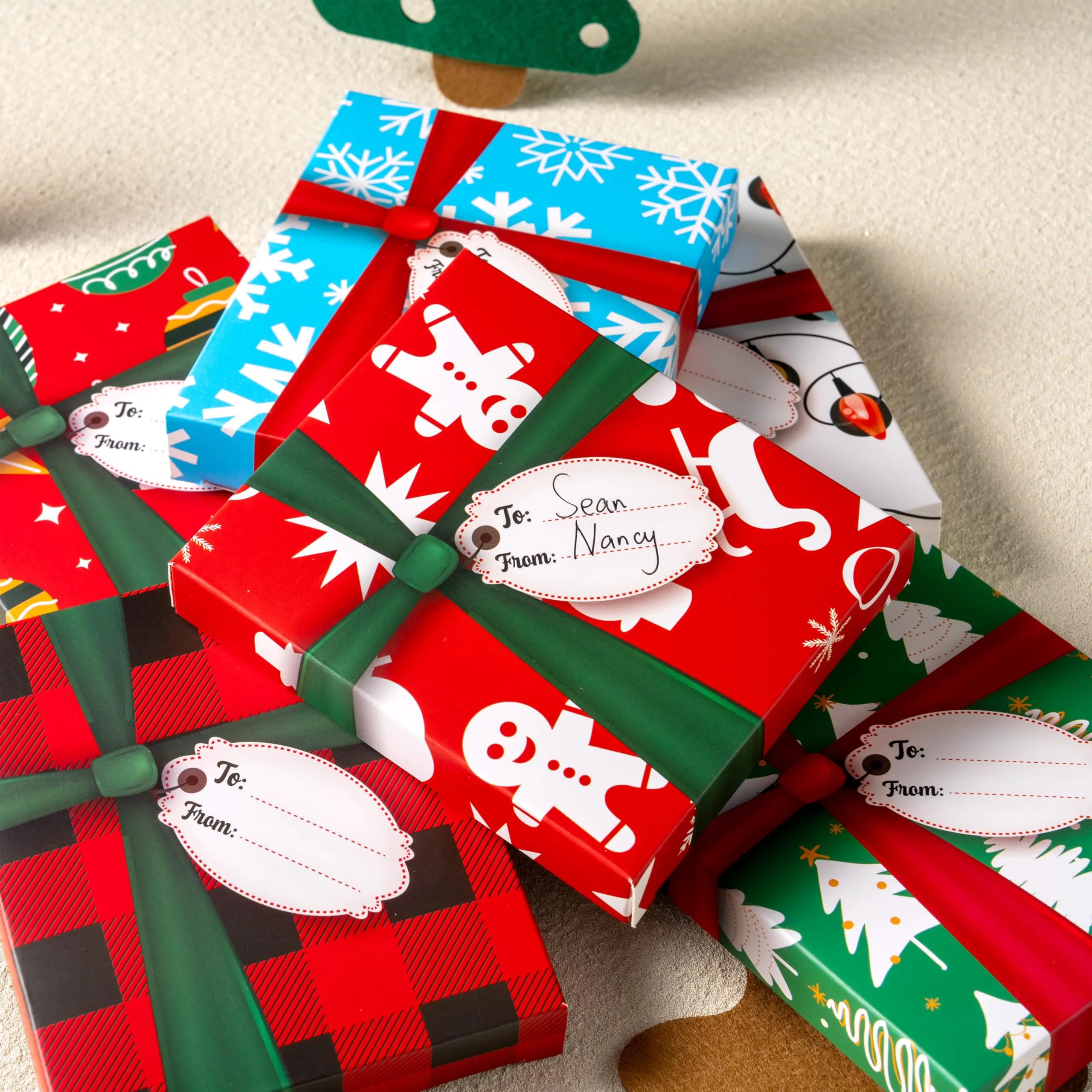 6 Christmas Card Holder Gift Boxes