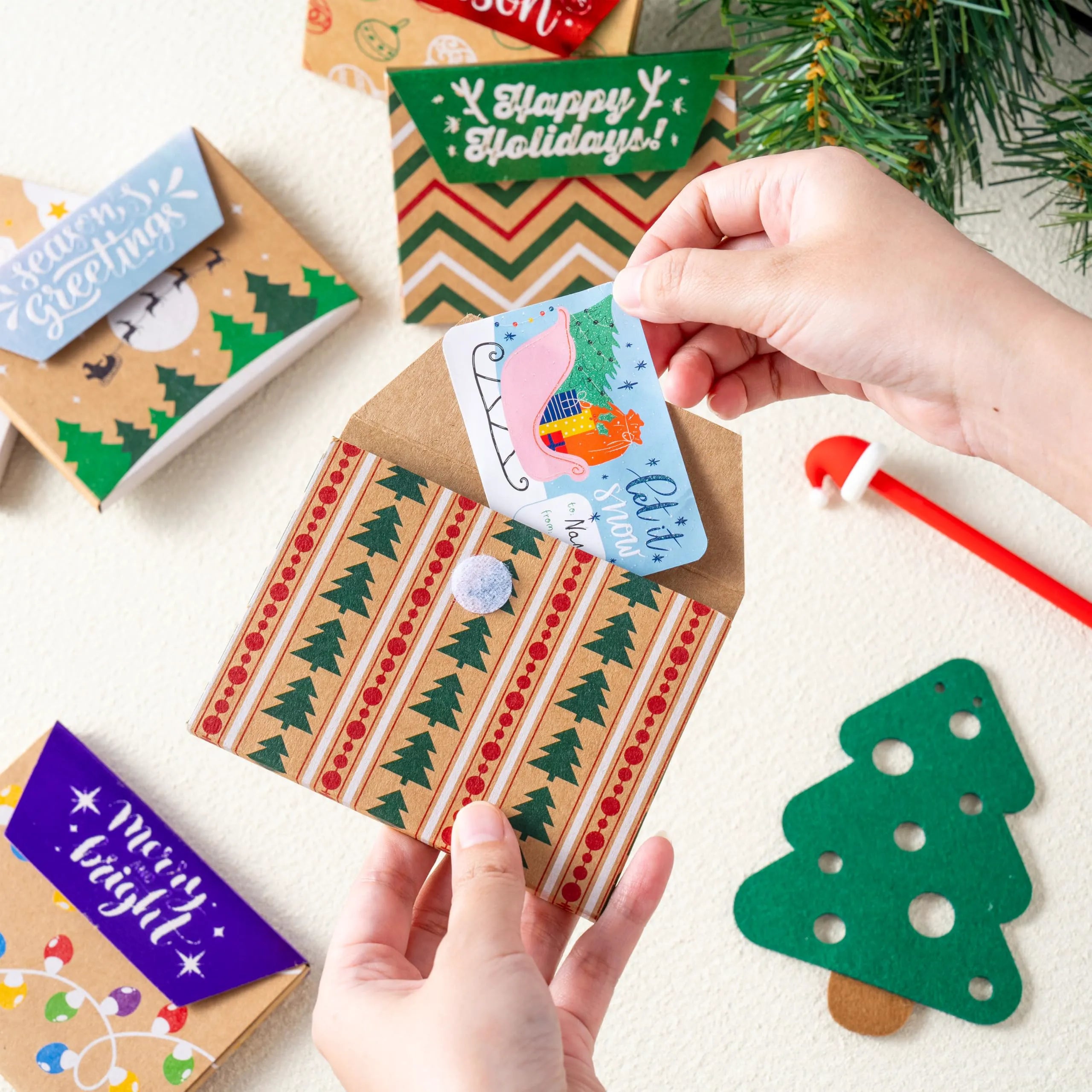 12 Pack Christmas Gift Card Boxes
