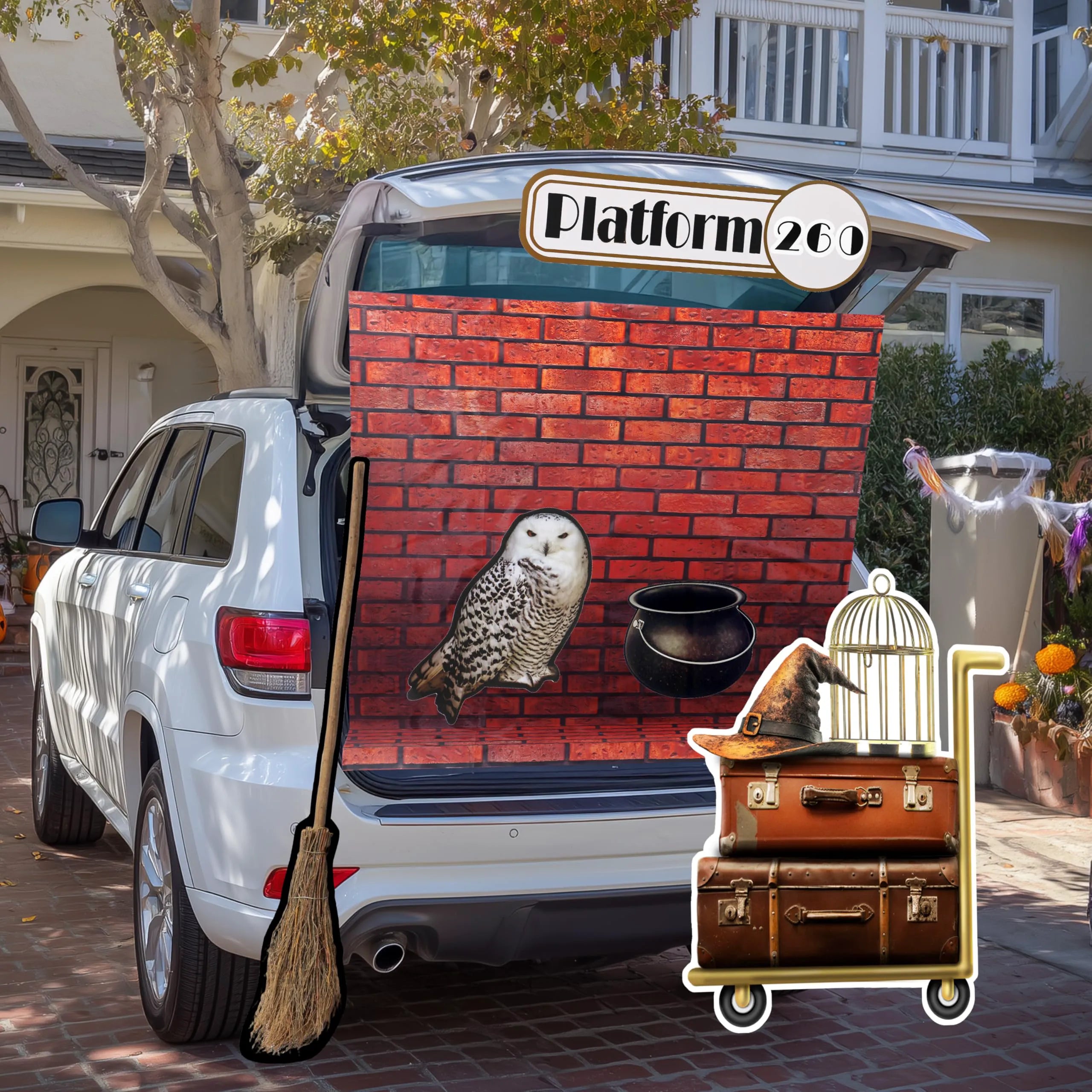 Halloween Magic Platform Car Decorations Kit