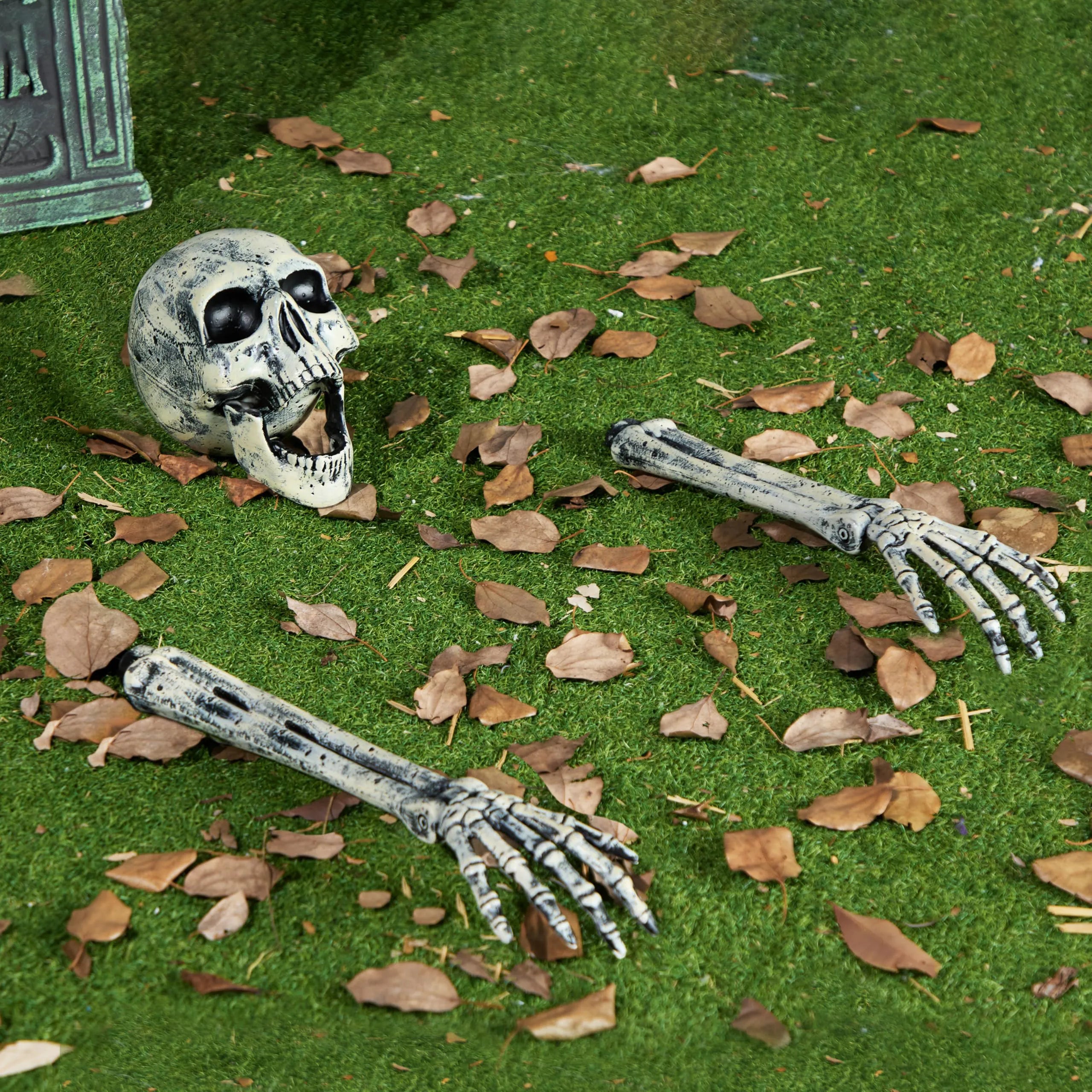 3-Piece Halloween Skeleton Decoration Set for Outdoor Use