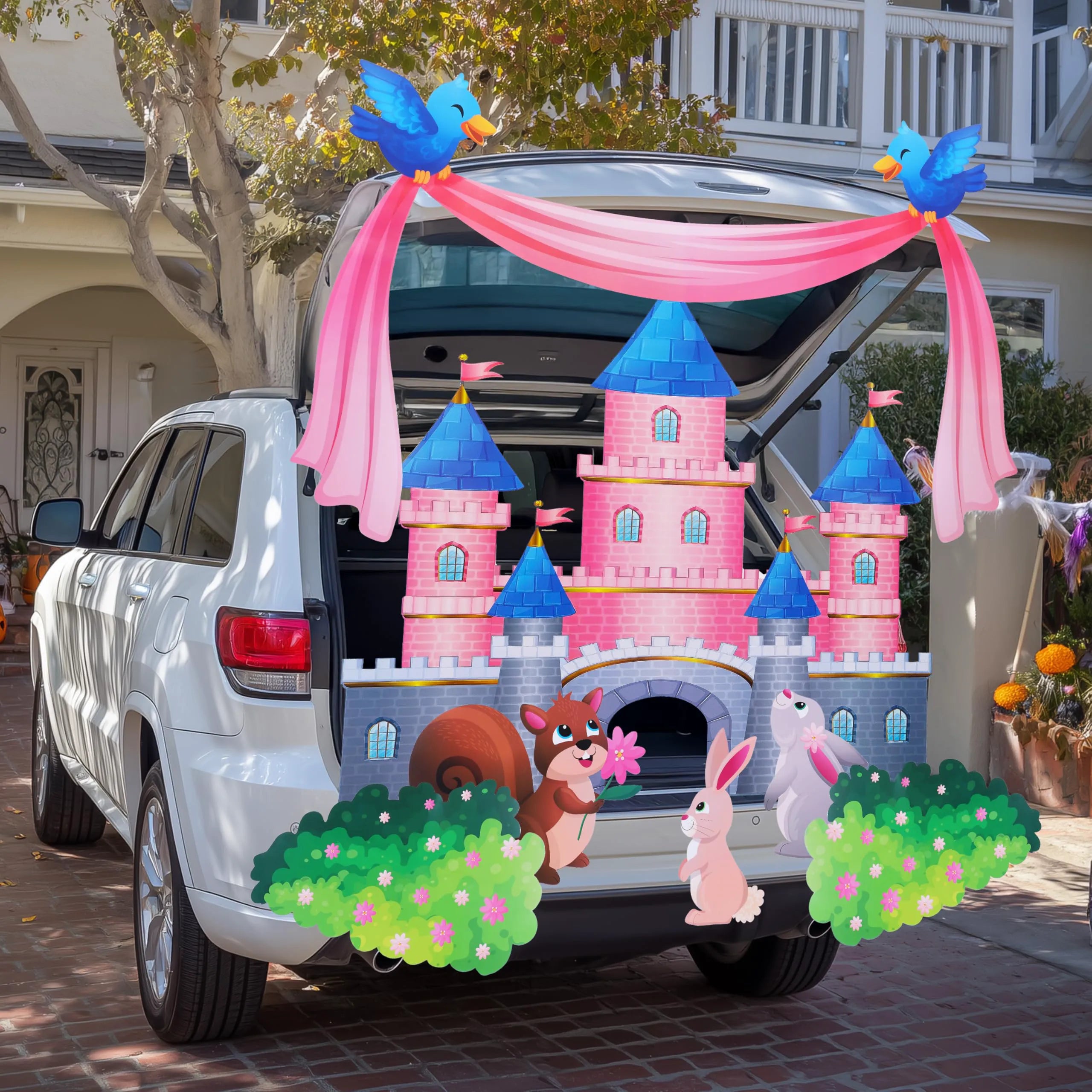 Castle-Themed Halloween Trunk or Treat Car Decoration Kit