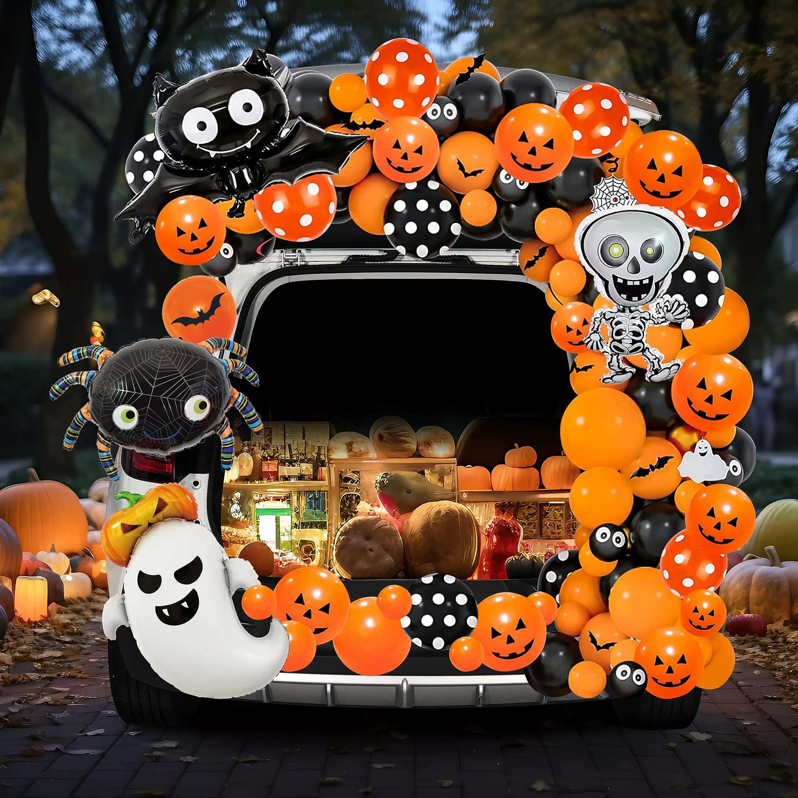 Halloween Trunk or Treat Car Decorations Kit for SUV