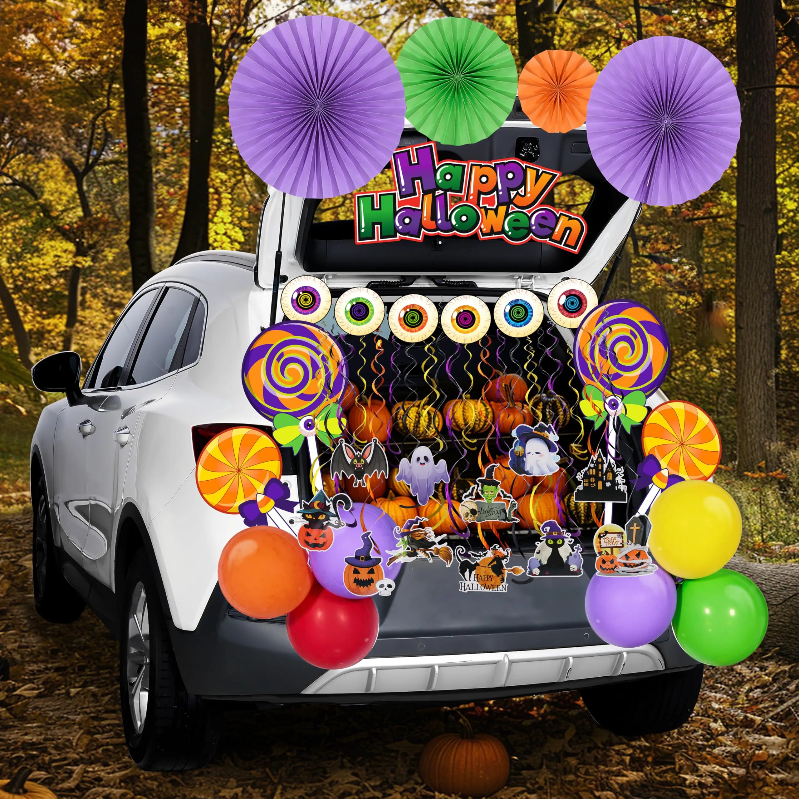 Halloween Lollipop Candy Car Decor Stickers for Trunk or Treat