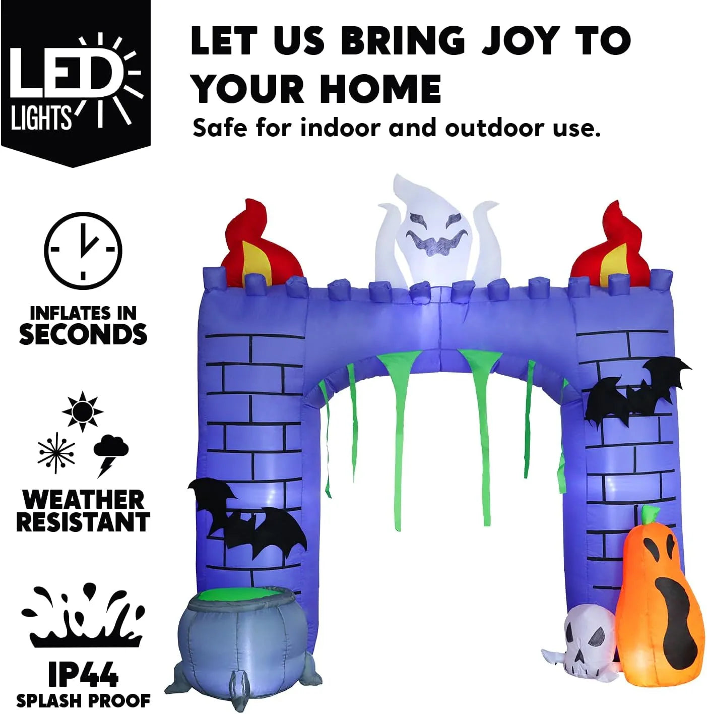 6ft Haunted Castle Trunk or Treat Halloween Inflatable