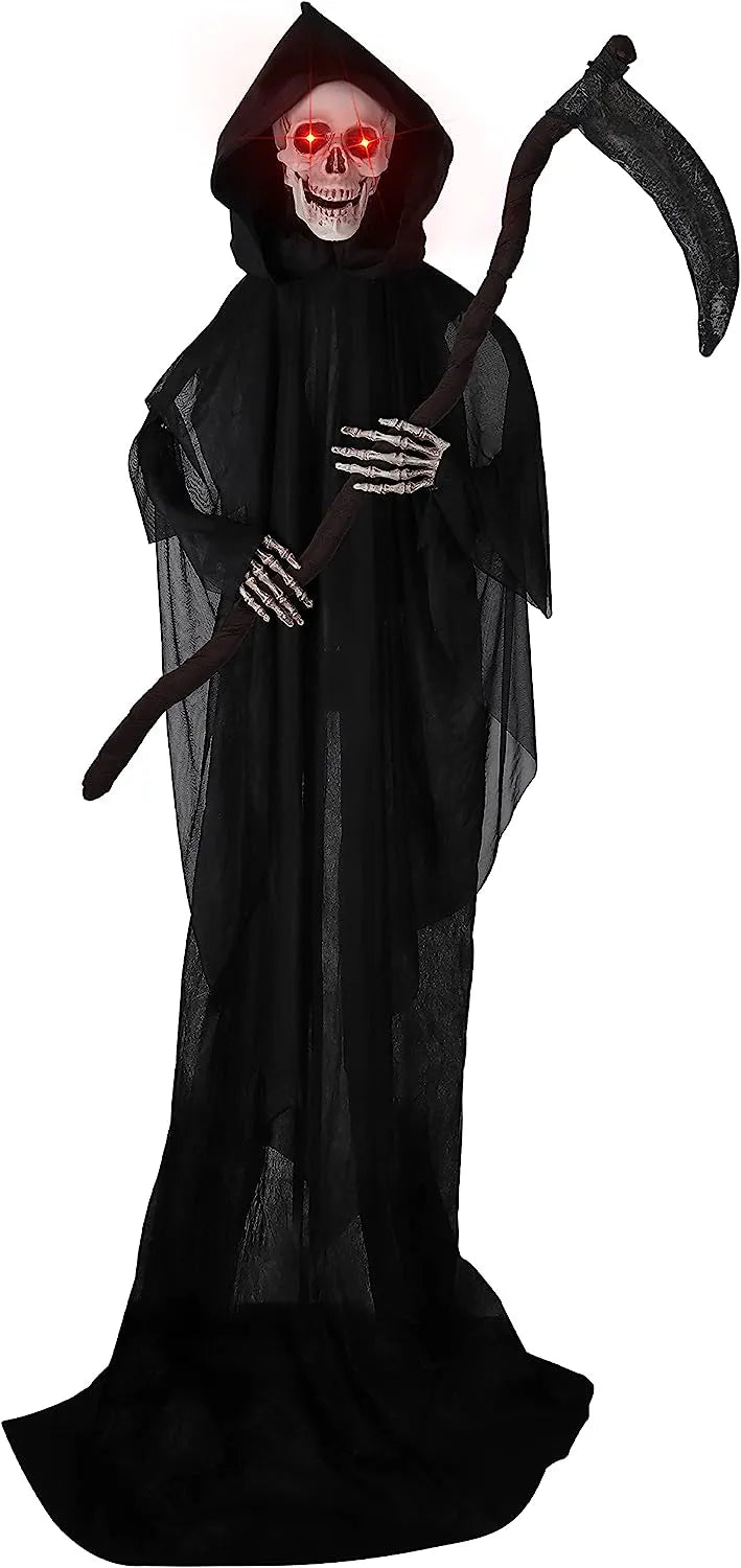 64.5in Animated Grim Reaper Halloween Decoration