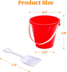 SLOOSH 12-Pack Beach Buckets with Sand Shovels