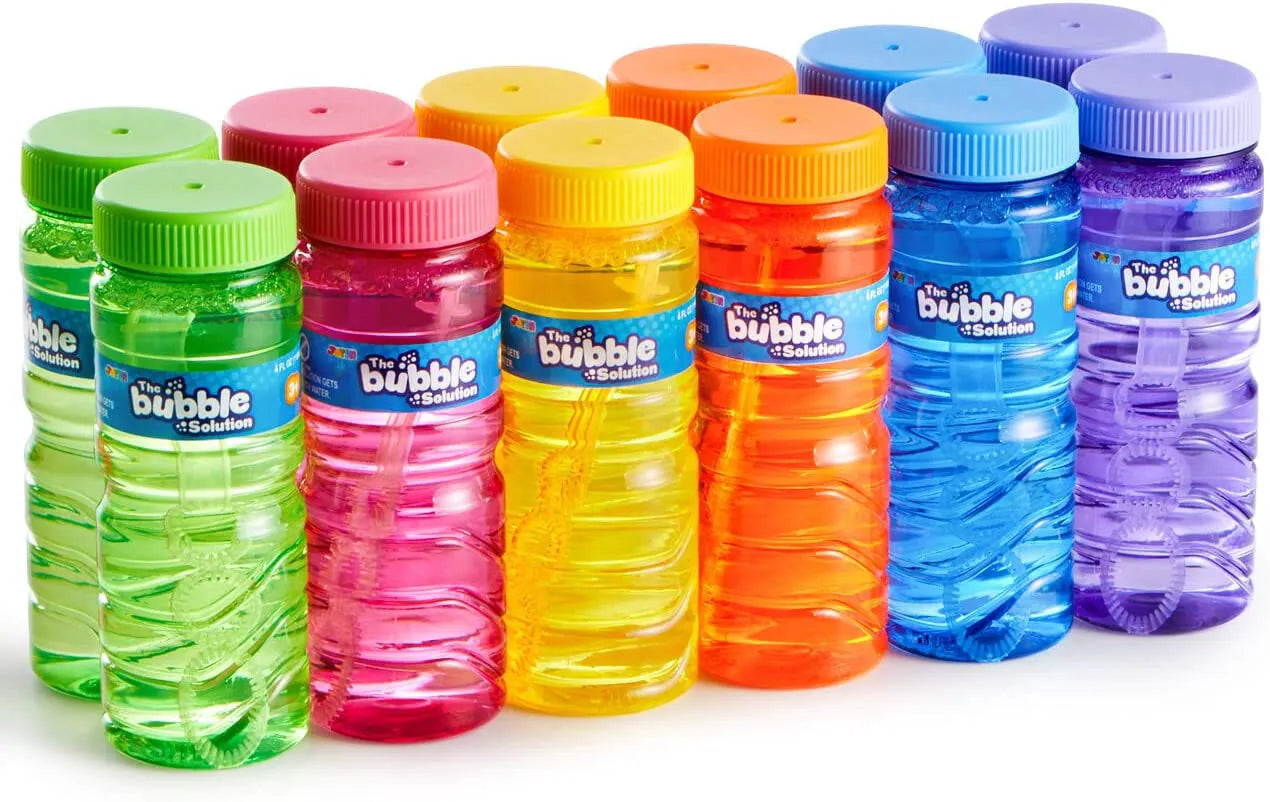 4 oz Bubble Bottles with Wand, 36 Pack