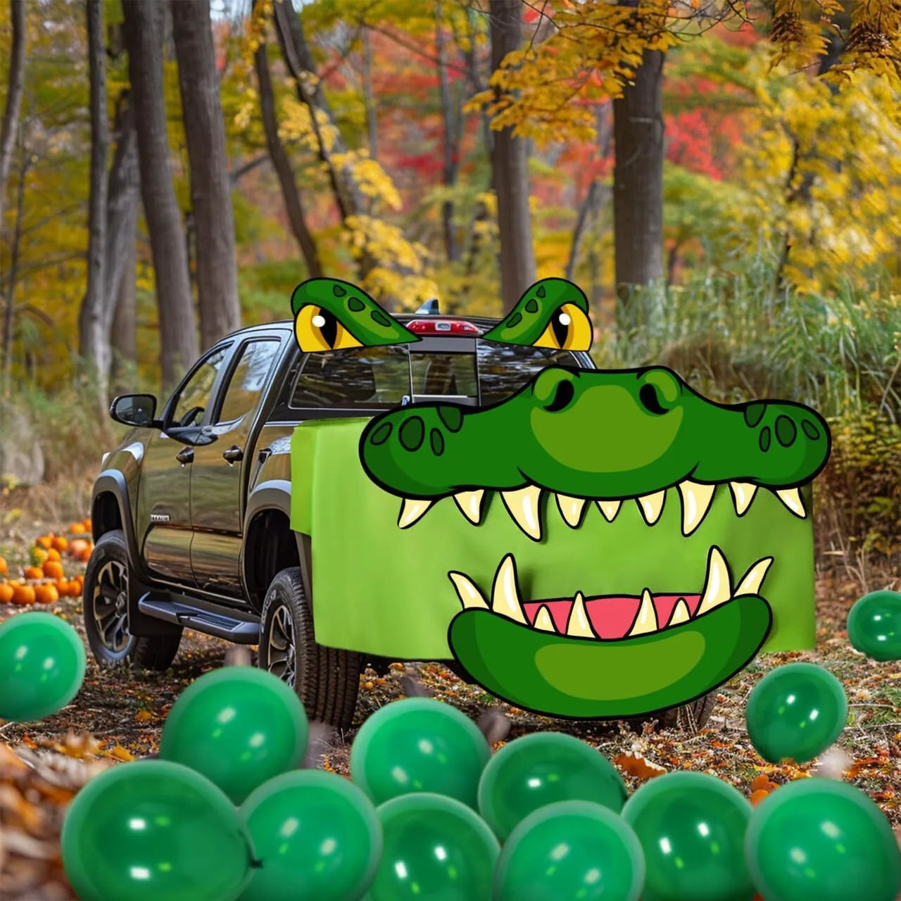 Halloween Alligator Trunk or Treat Car Decorations Kit