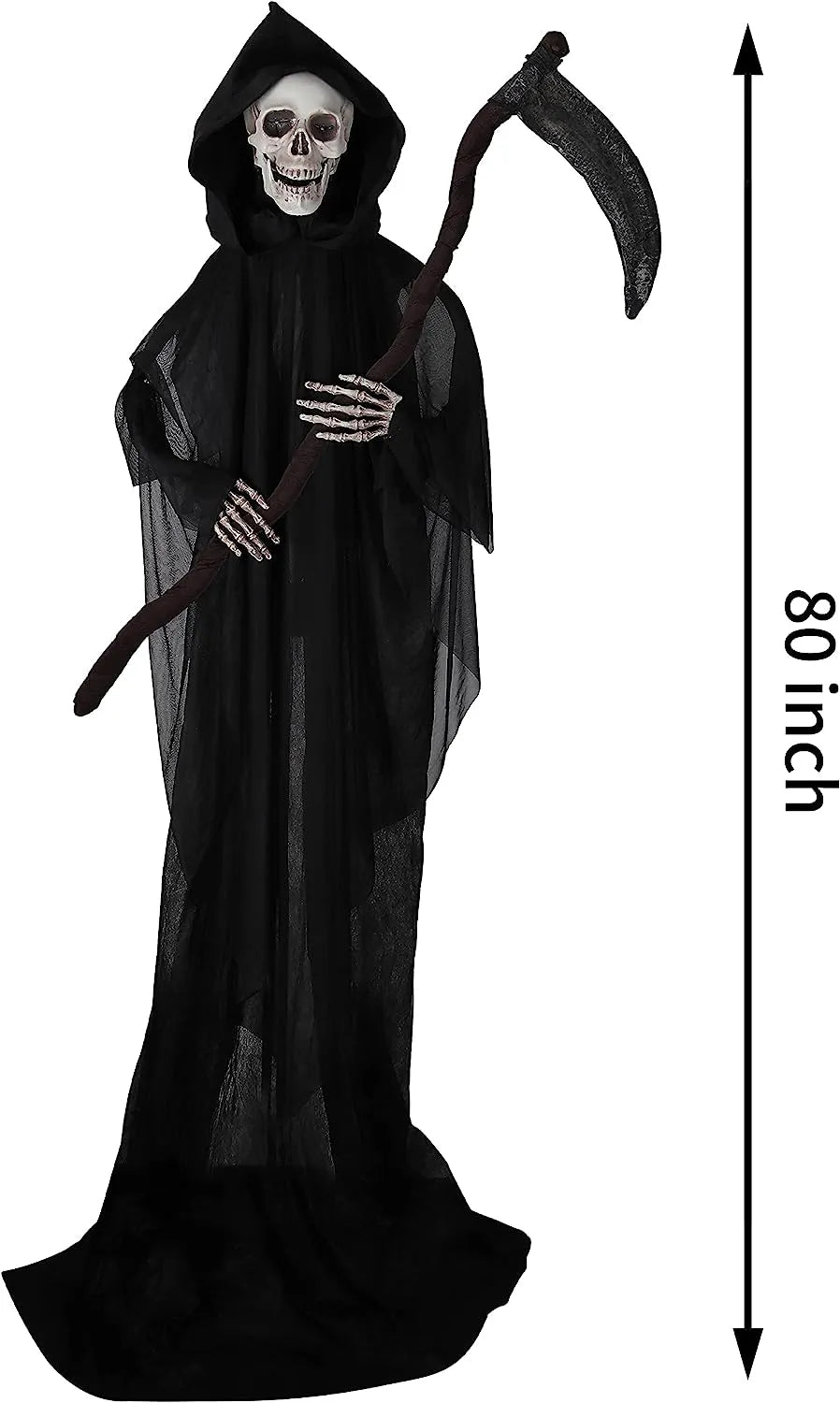 64.5in Animated Grim Reaper Halloween Decoration