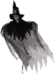 51-Inch Light-Up Hanging Witch Decorations (2-Pack)