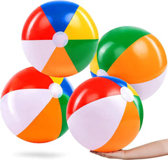 4 Pack Inflatable Beach Balls (20 inch)
