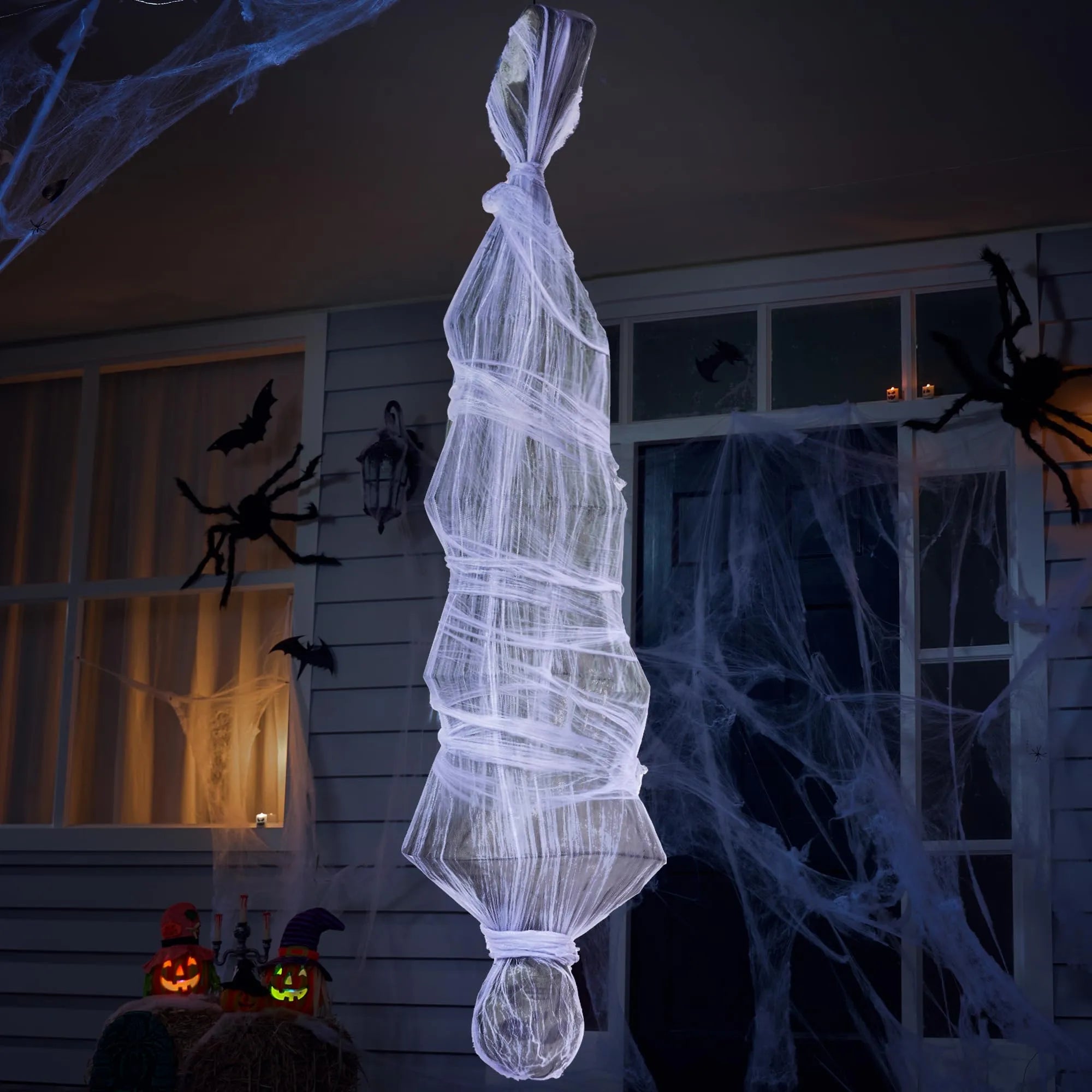 72-Inch Hanging Cocoon Corpse for Halloween Outdoor Decoration
