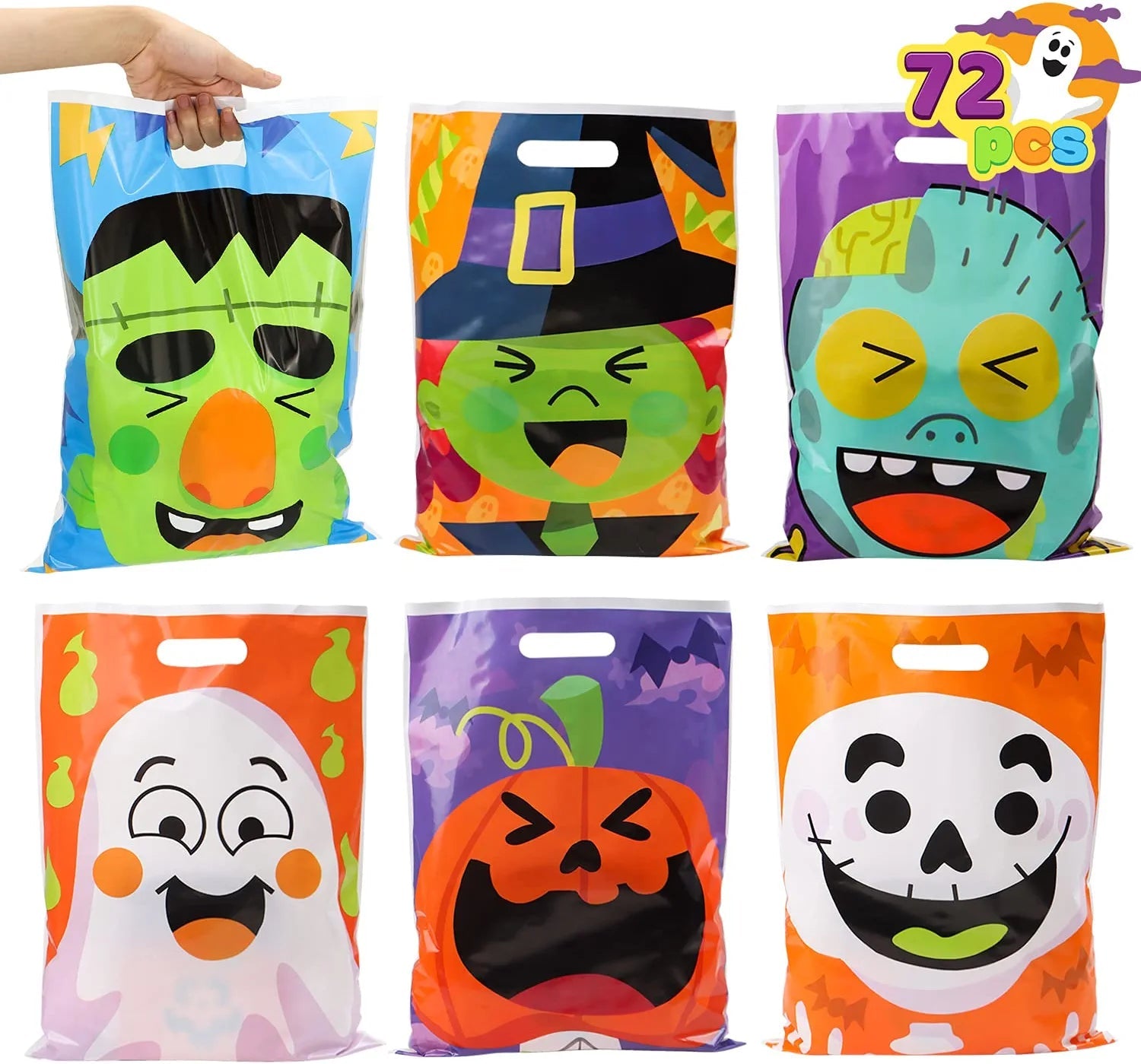 Halloween Character Treat Bags, 72 Count