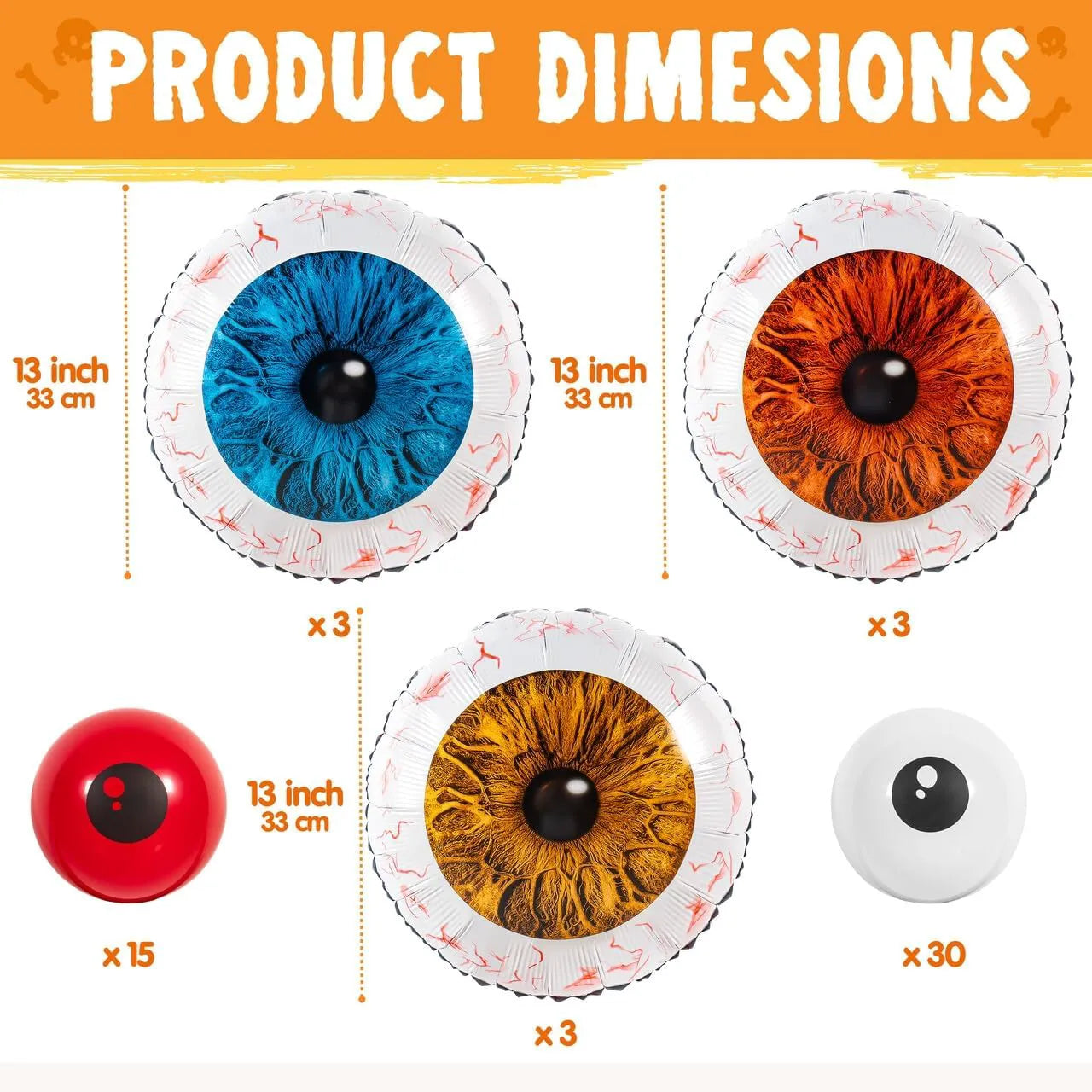 Halloween Trunk or Treat Car Decorations Kit, Eyeball