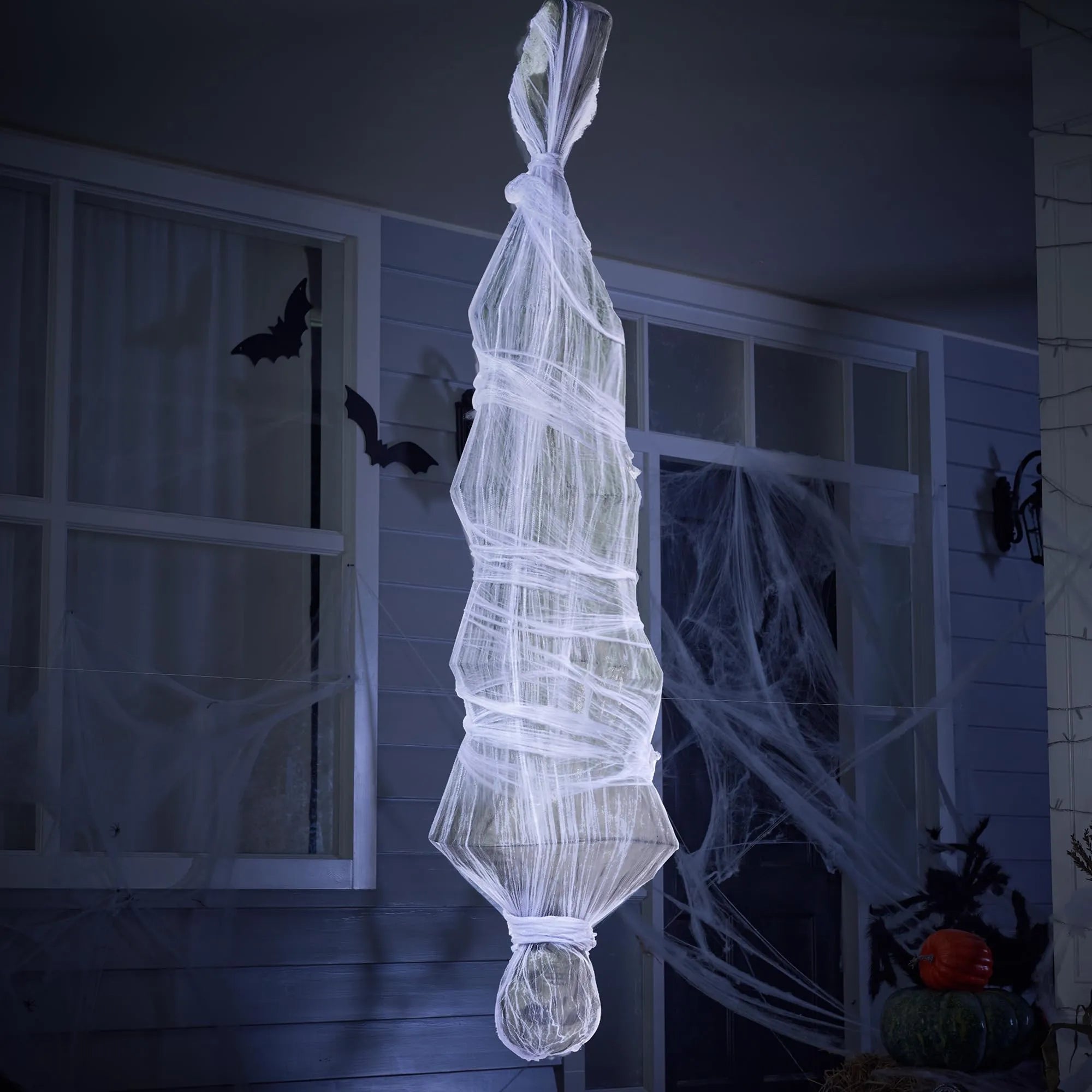72-Inch Hanging Cocoon Corpse for Halloween Outdoor Decoration