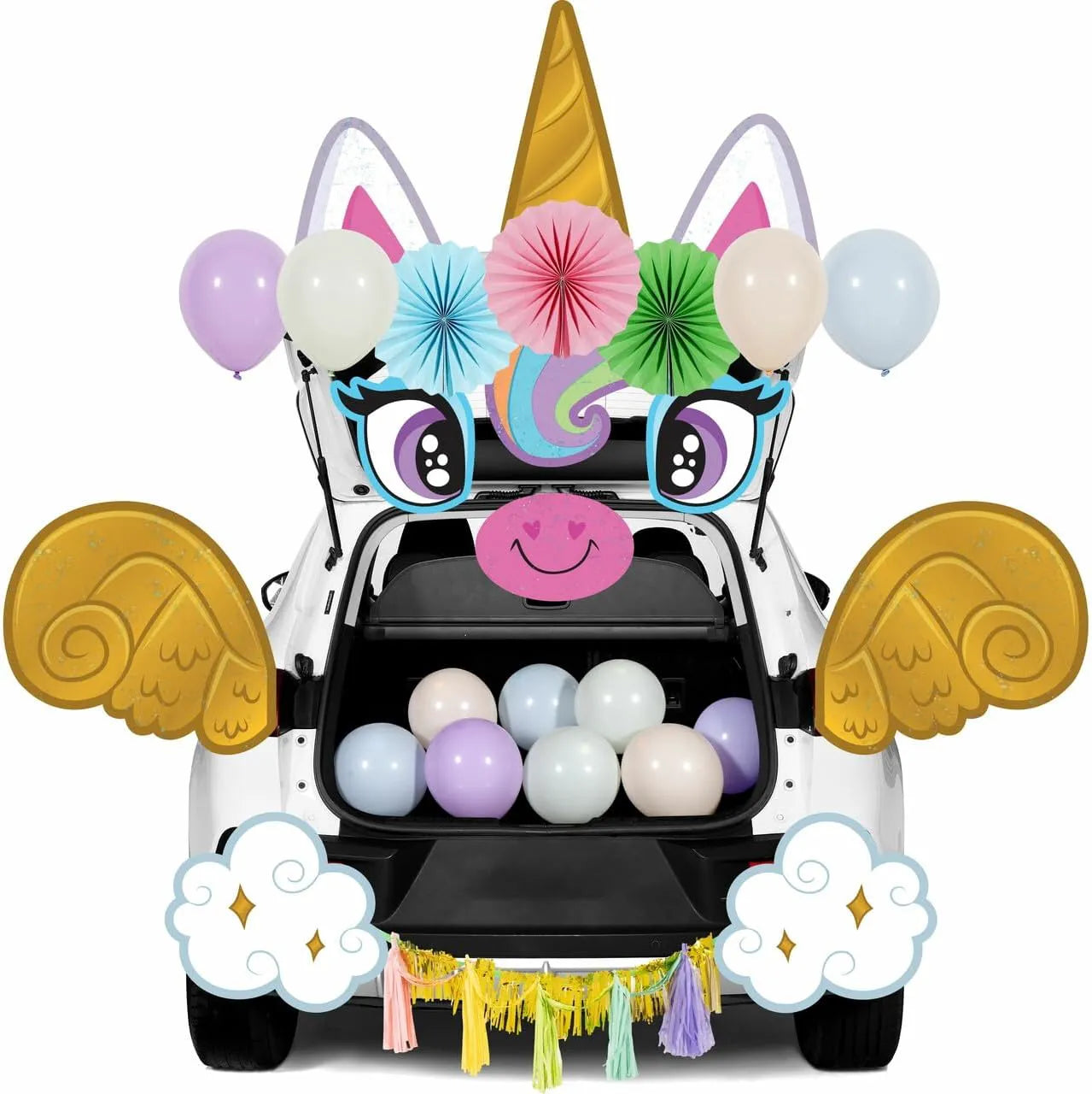 Halloween Trunk or Treat Car Decorations Kit - Unicorn Car Stickers