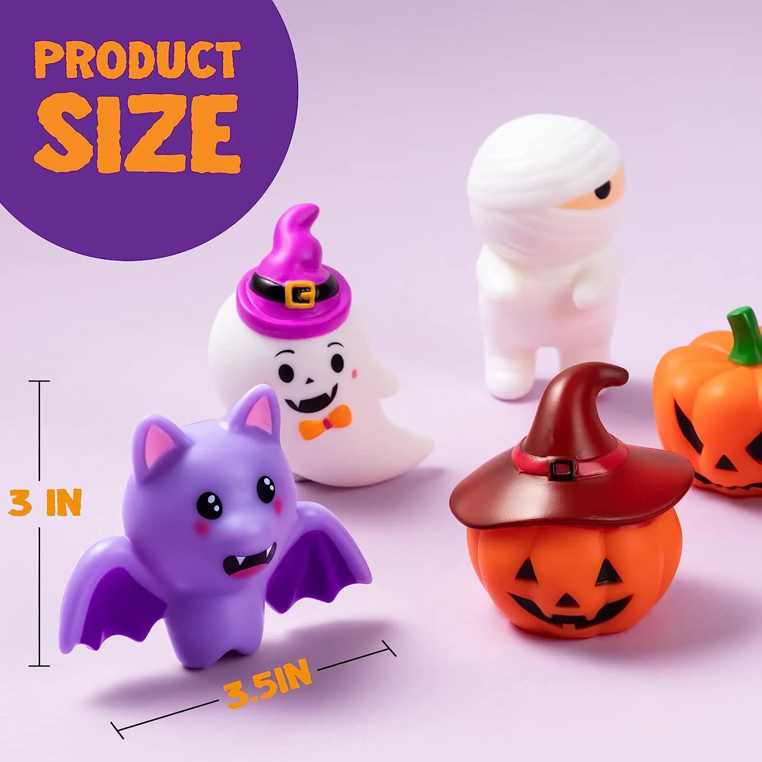 Halloween Light-up Bath Toys, 6 Pcs
