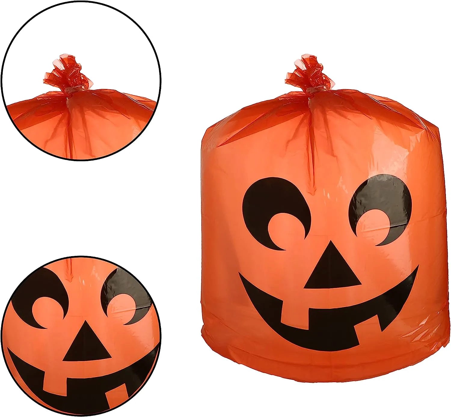6-Pack Halloween Plastic Lawn Leaf Bags