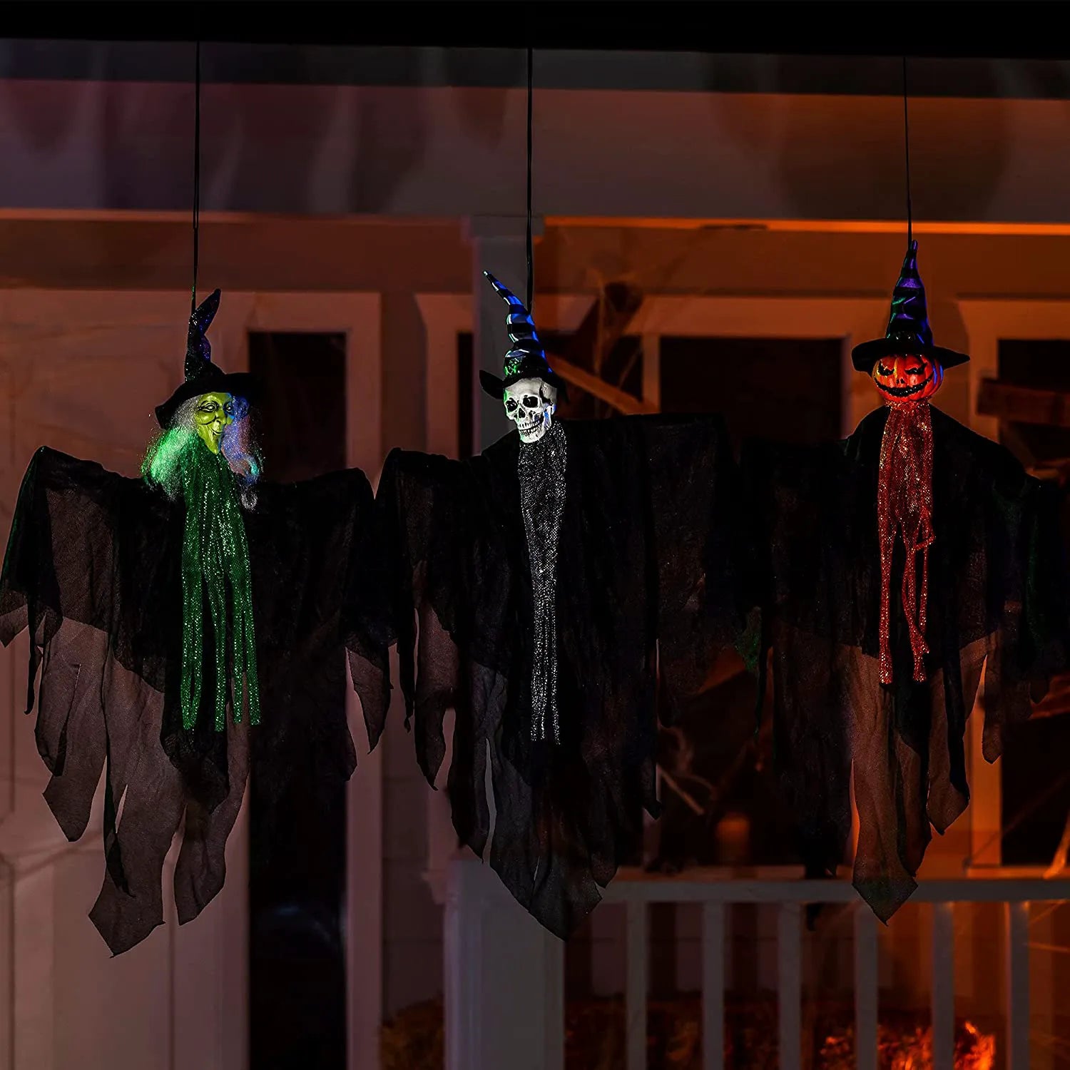26in Creepy Ghost Decorations, Set of 3