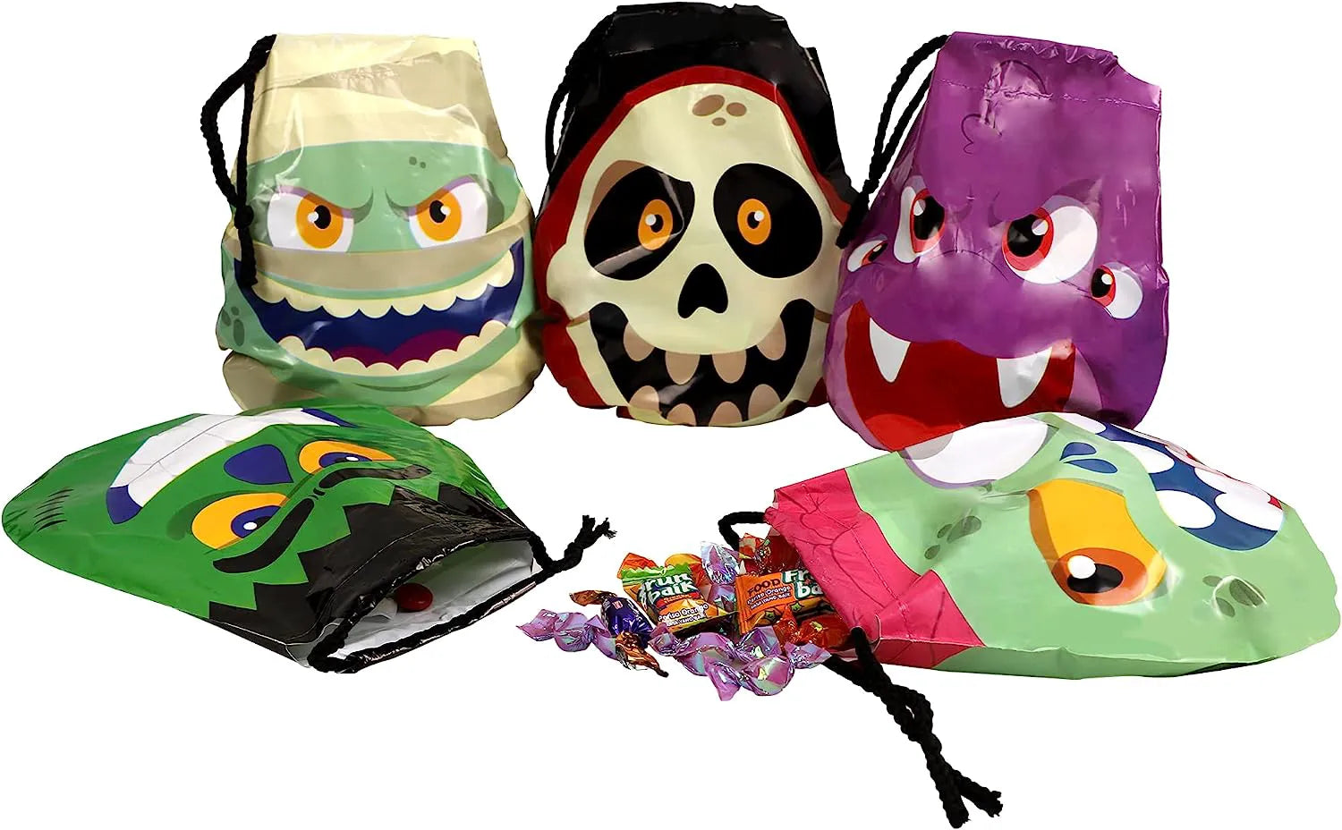 Big Head Drawstring Goody Bags (60 Pack)