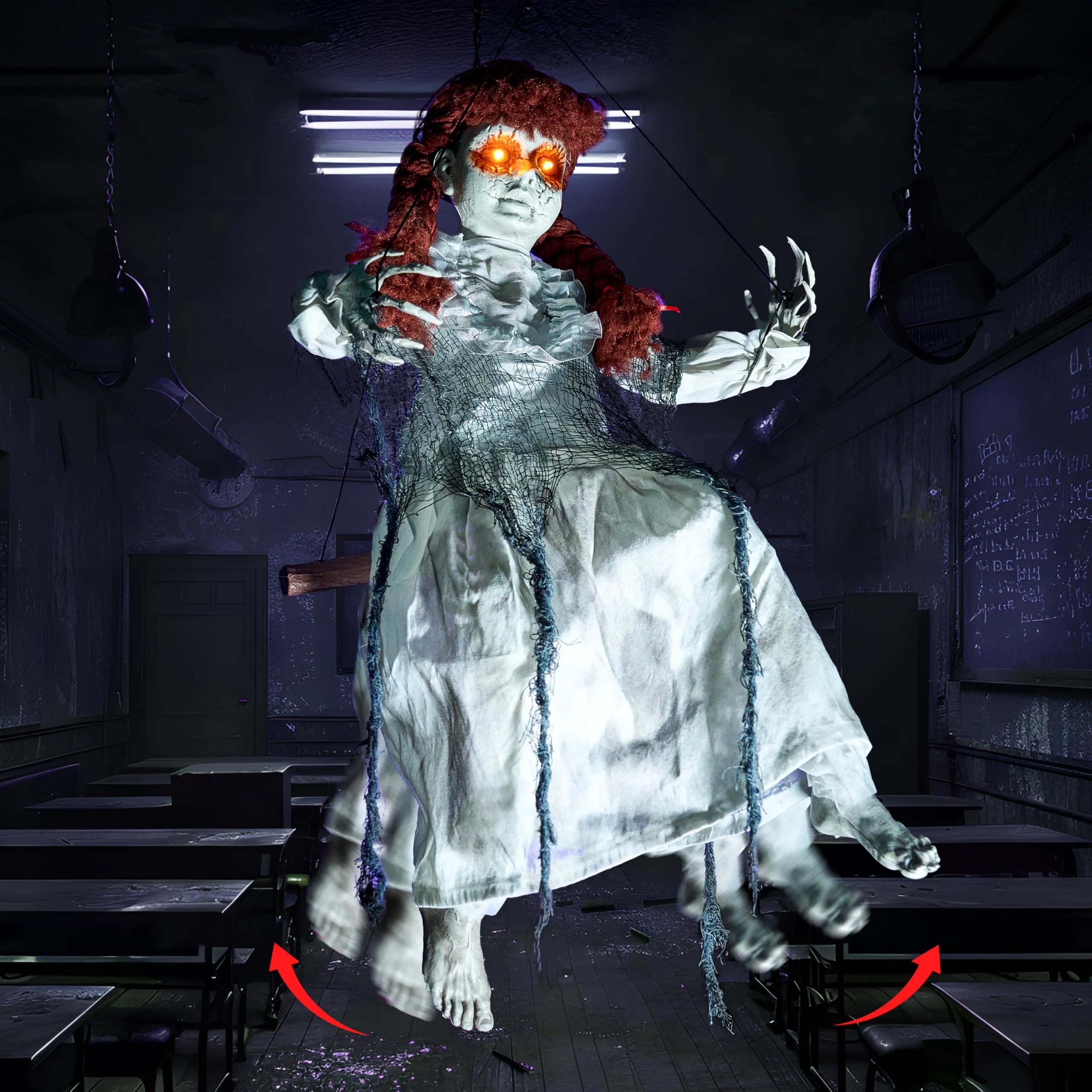 Spooky Halloween Hanging Swing Girl