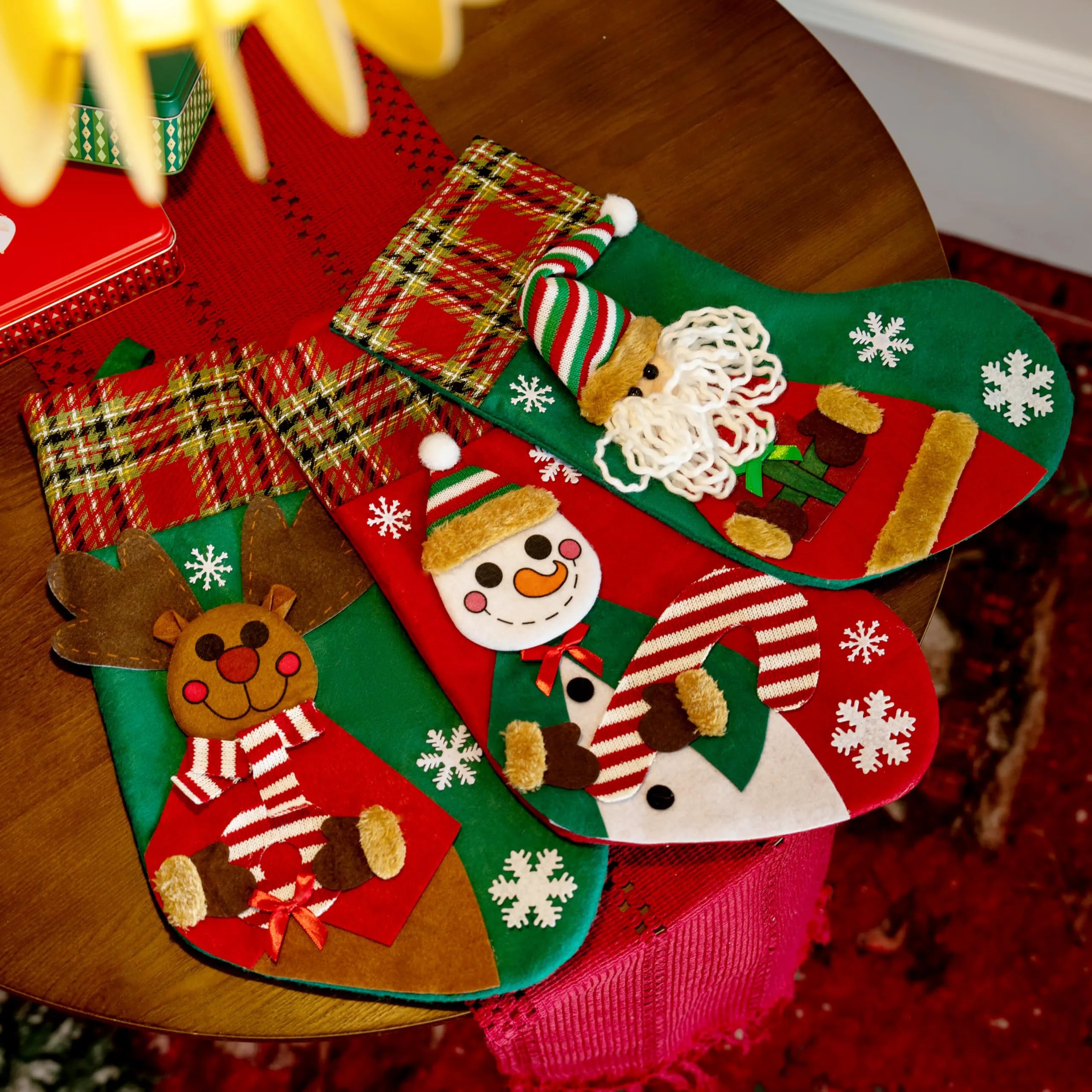 3-Piece Set of 18-Inch Christmas Stockings