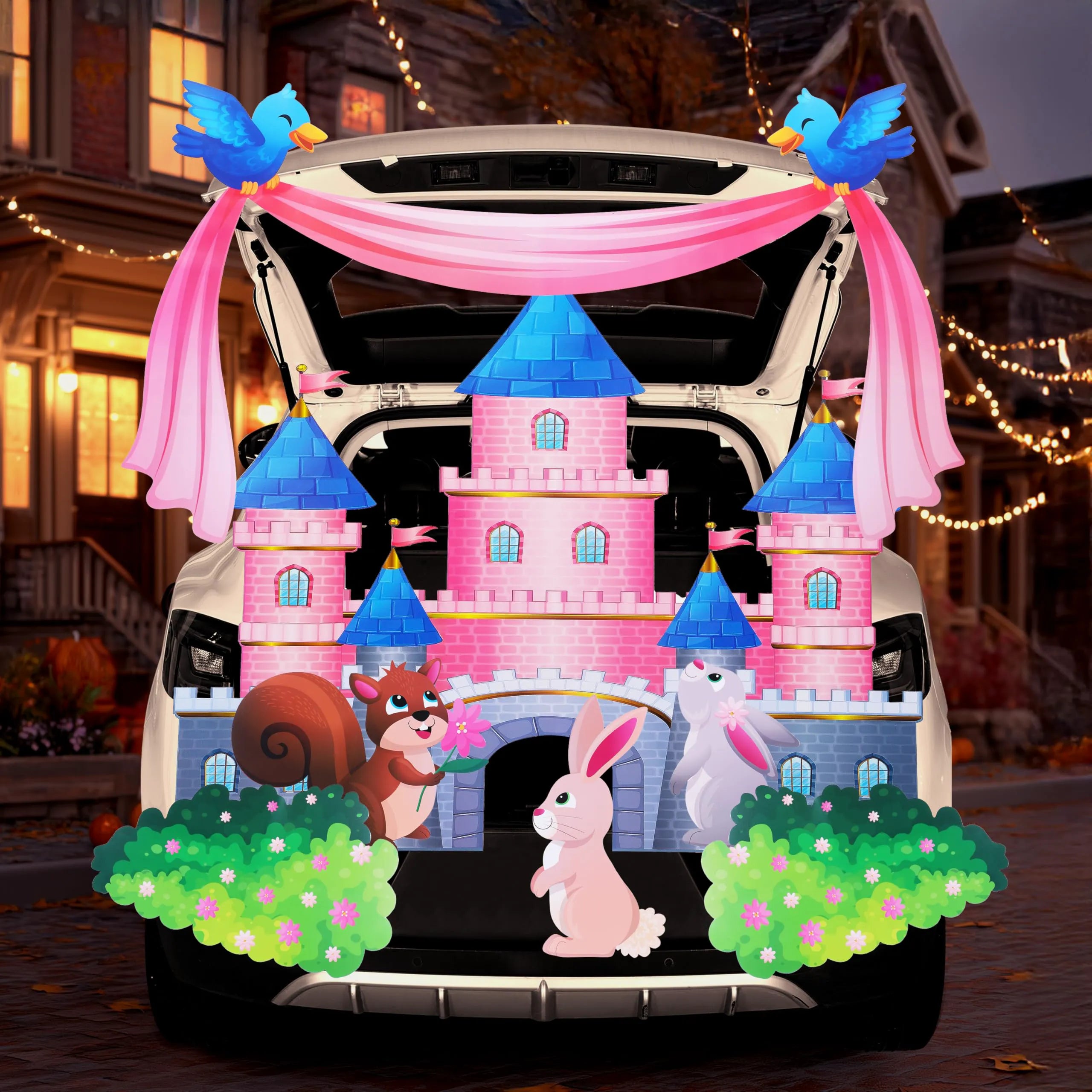Castle-Themed Halloween Trunk or Treat Car Decoration Kit