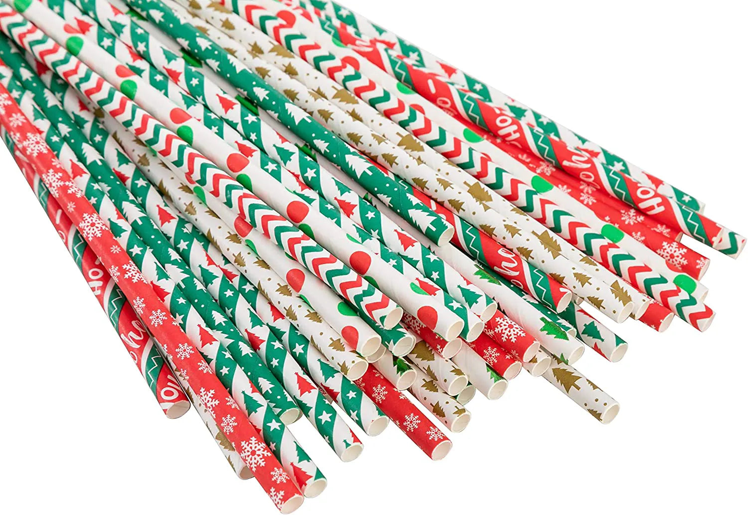Colorful Disposable Paper Drinking Straws