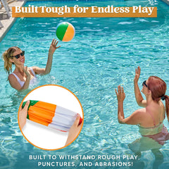 12 Pack Inflatable Beach Balls, 16 Inch