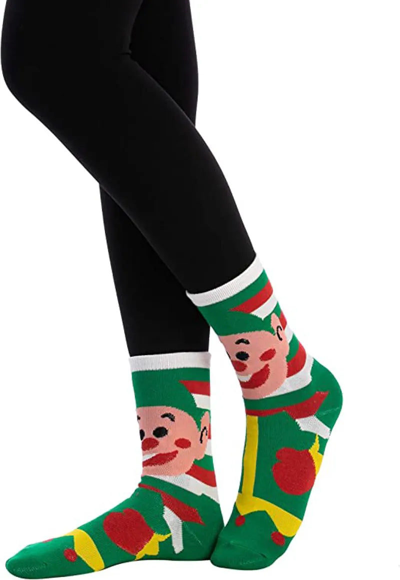 12-Pack Soft Cotton Christmas Socks Set