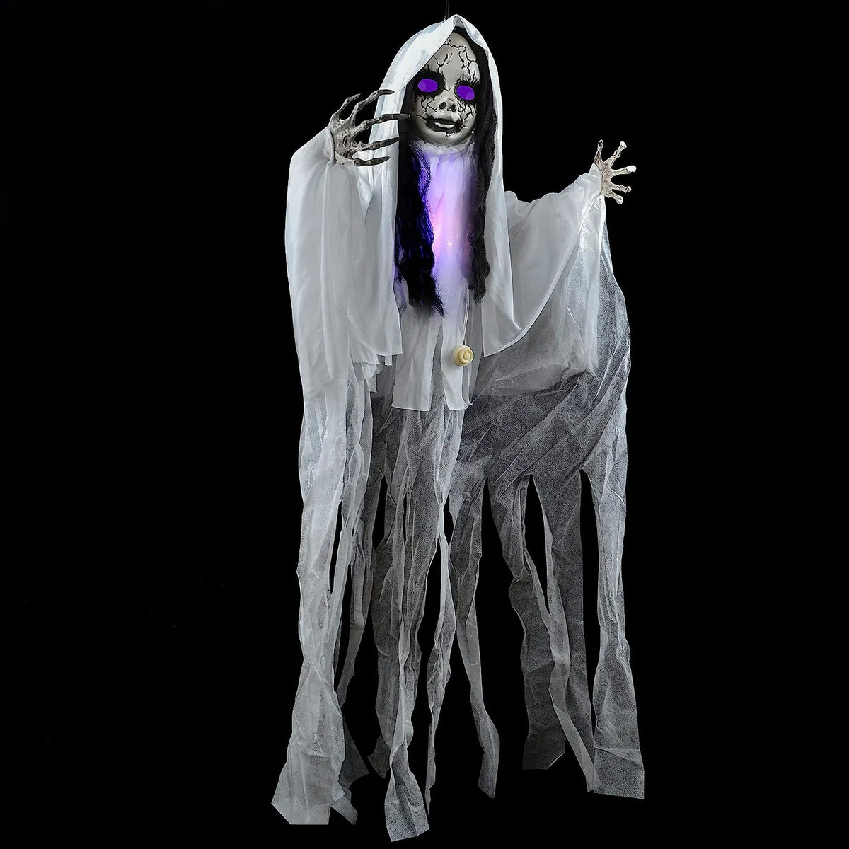43in Ghost Girl with Light-up Head