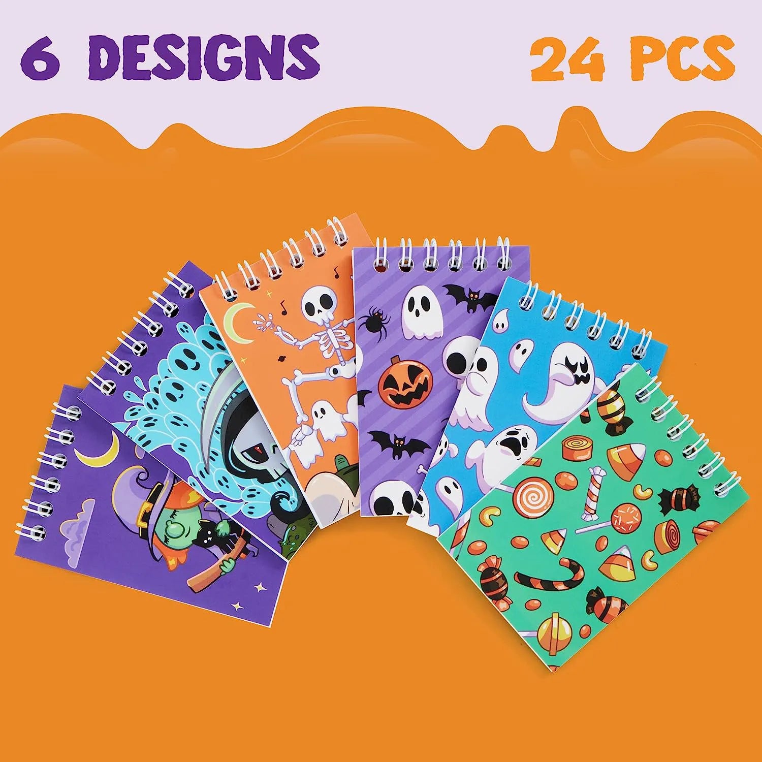 Halloween Pencil, Ruler & Notepad Set - 24 Pack