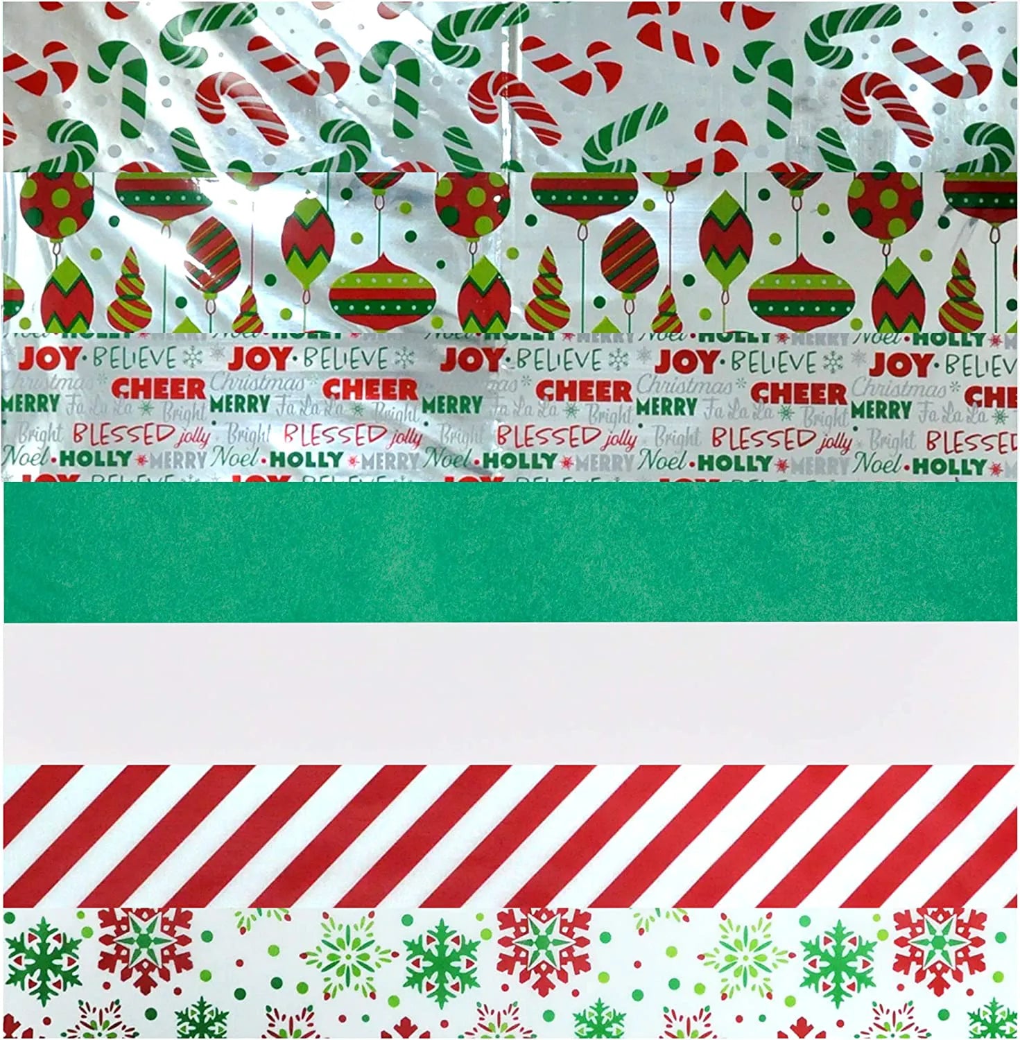 Holographic Christmas Tissue Paper for Gift Wrapping
